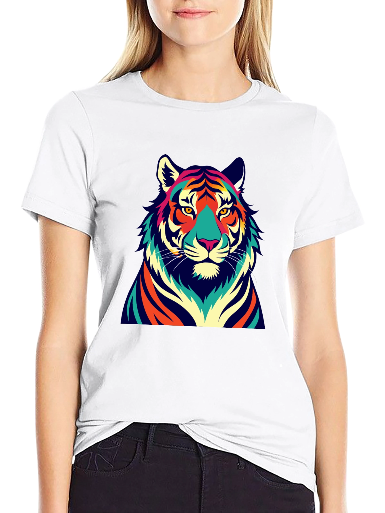 Vibrant Tiger Graphic Tee - Bold Style