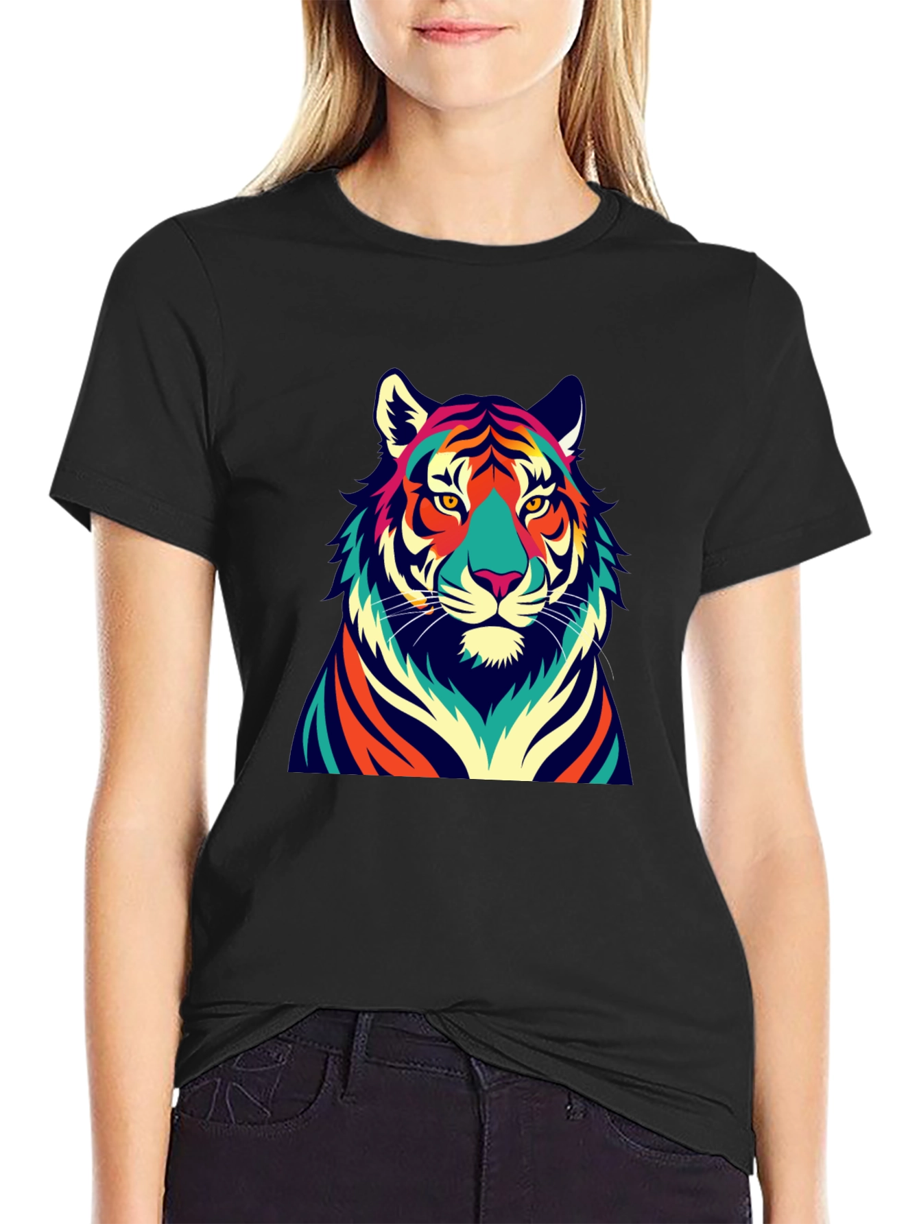 Vibrant Tiger Graphic Tee - Bold Style