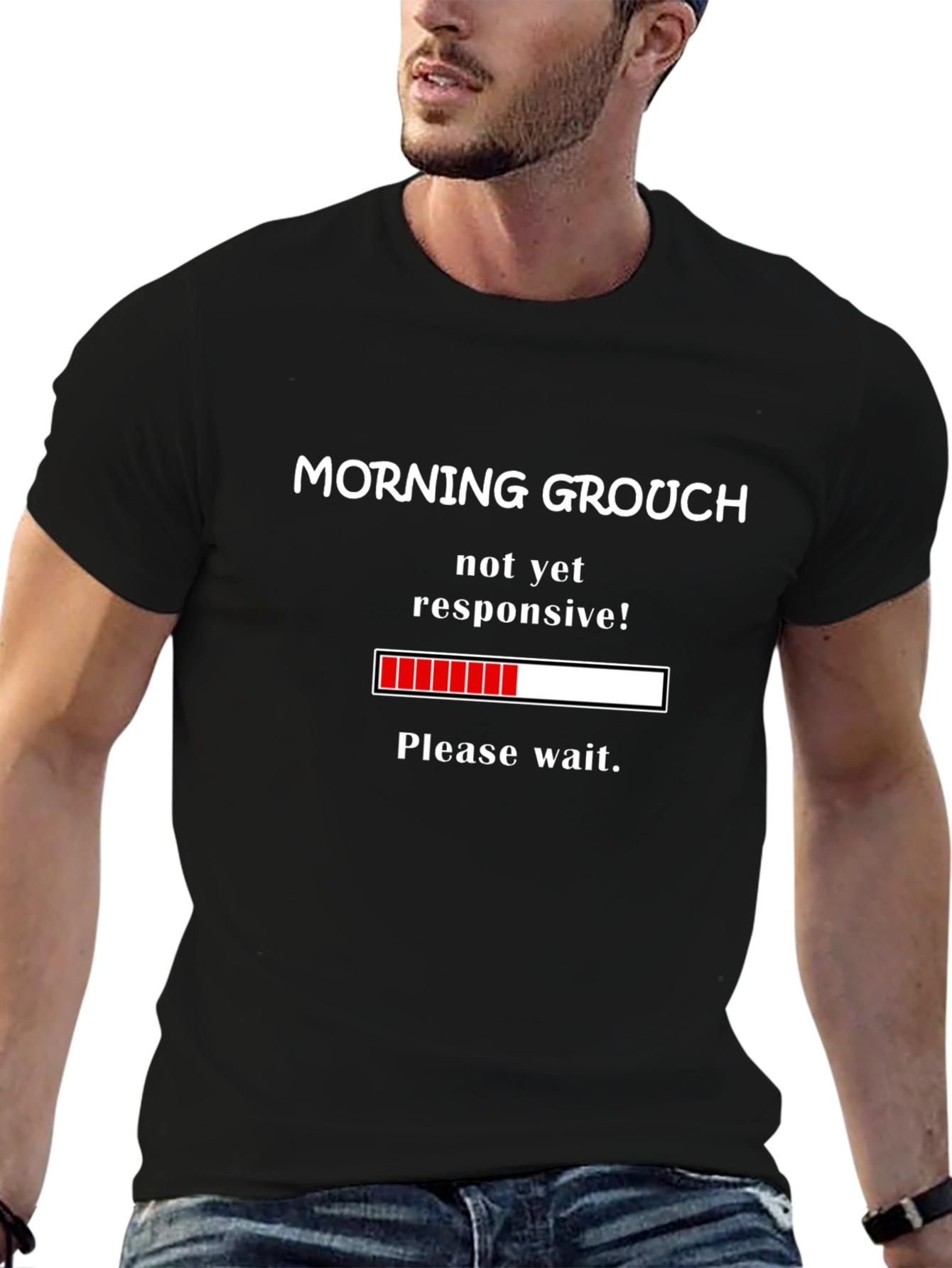 Morning Grouch Loading Funny T-Shirt