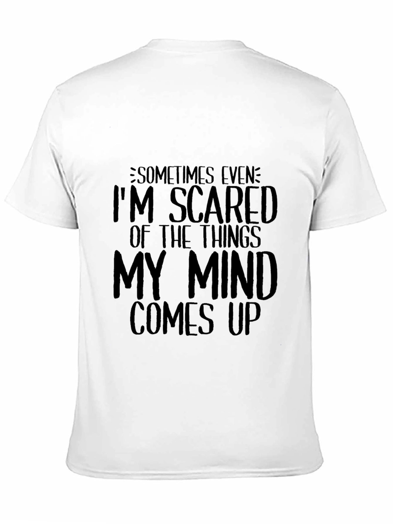 Scared of My Mind Black Graphic Tee