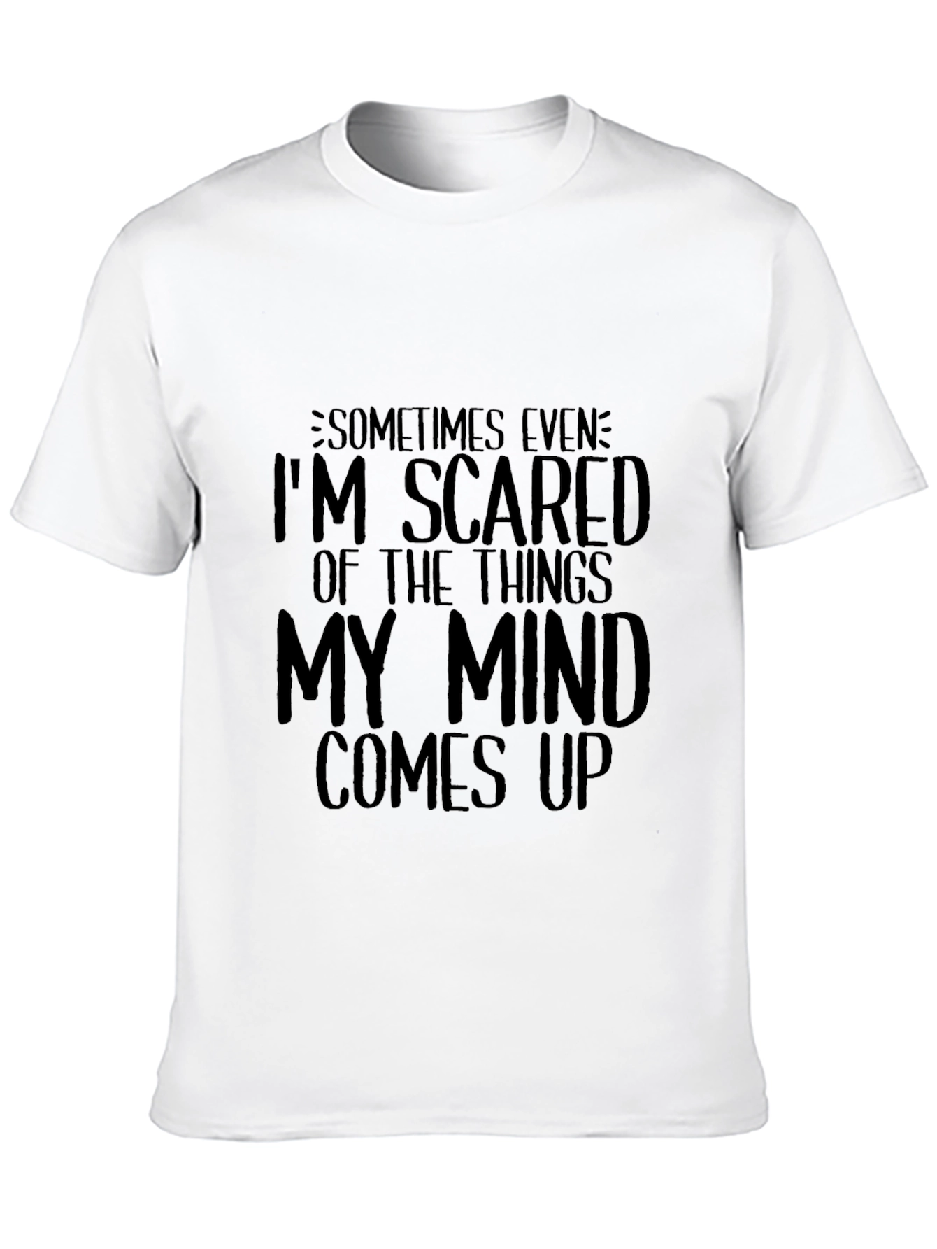 Scared of My Mind Black Graphic Tee