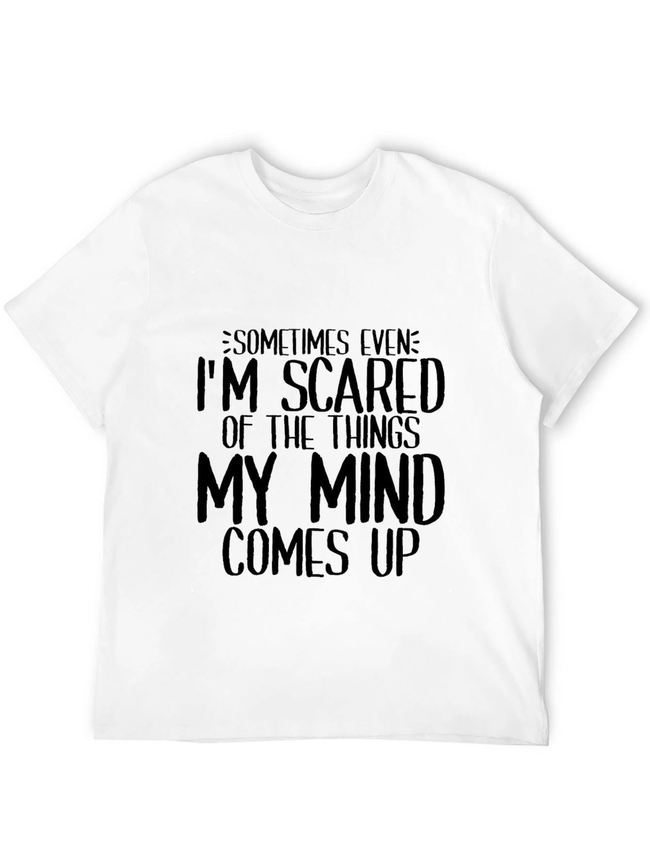Scared of My Mind Black Graphic Tee