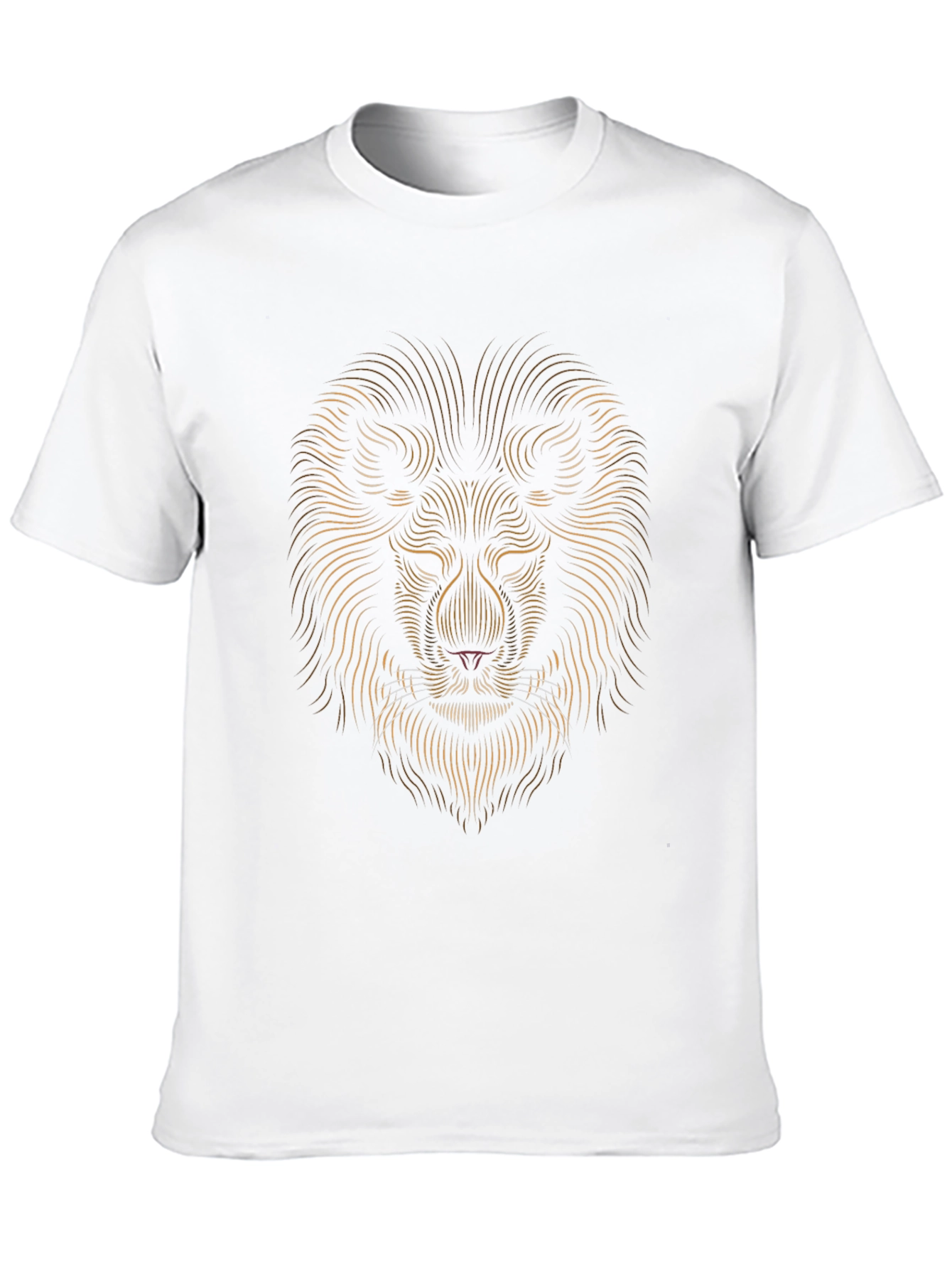 Lion Graphic Tee - Modern Abstract Design