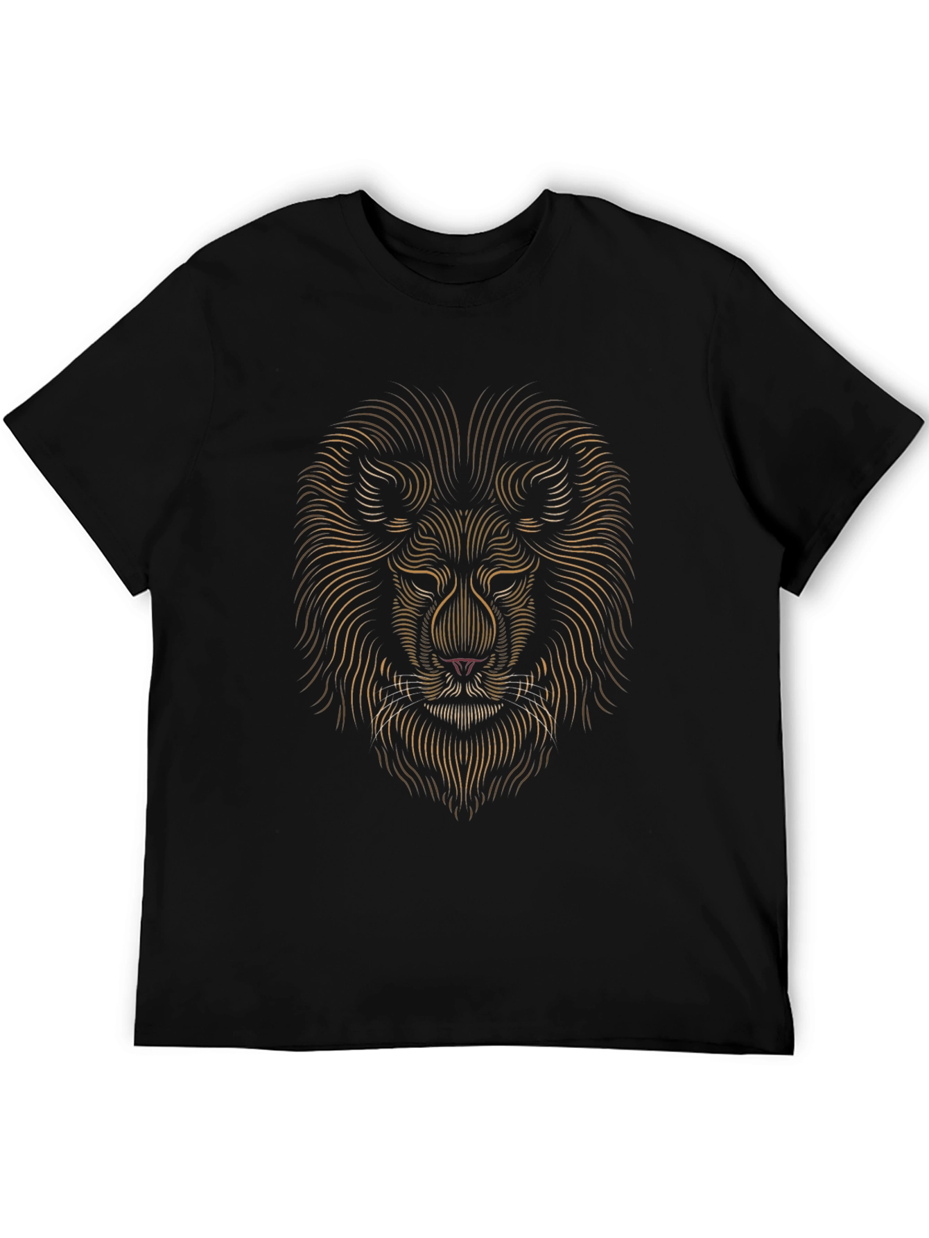 Lion Graphic Tee - Modern Abstract Design