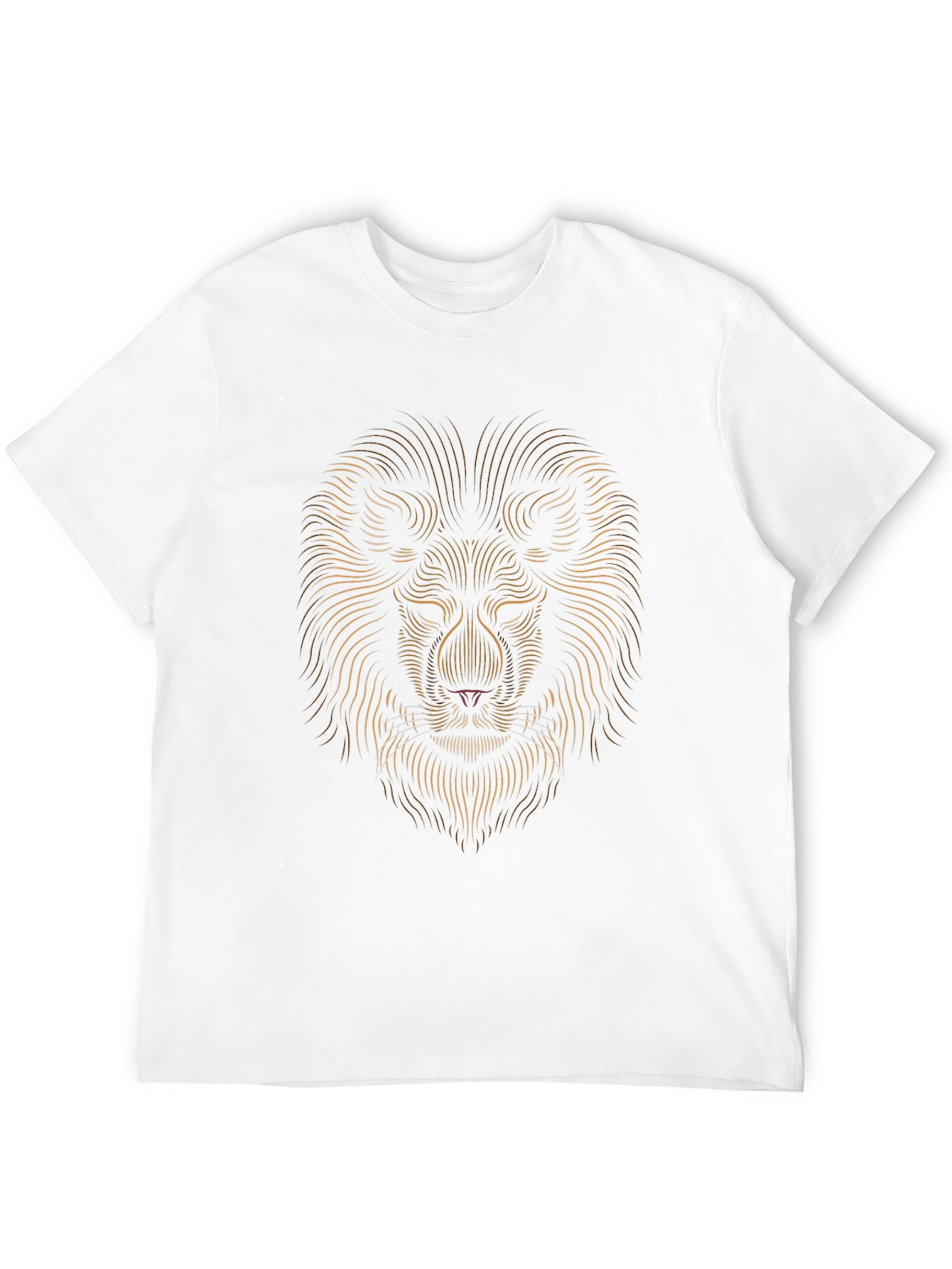 Lion Graphic Tee - Modern Abstract Design