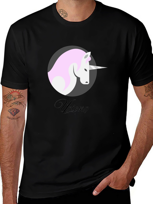 Unicorn Graphic T-Shirt - Stylish Mens Tee