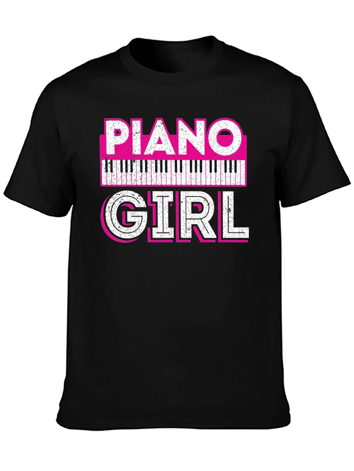 Piano Girl Graphic Tee - Musicians T-Shirt