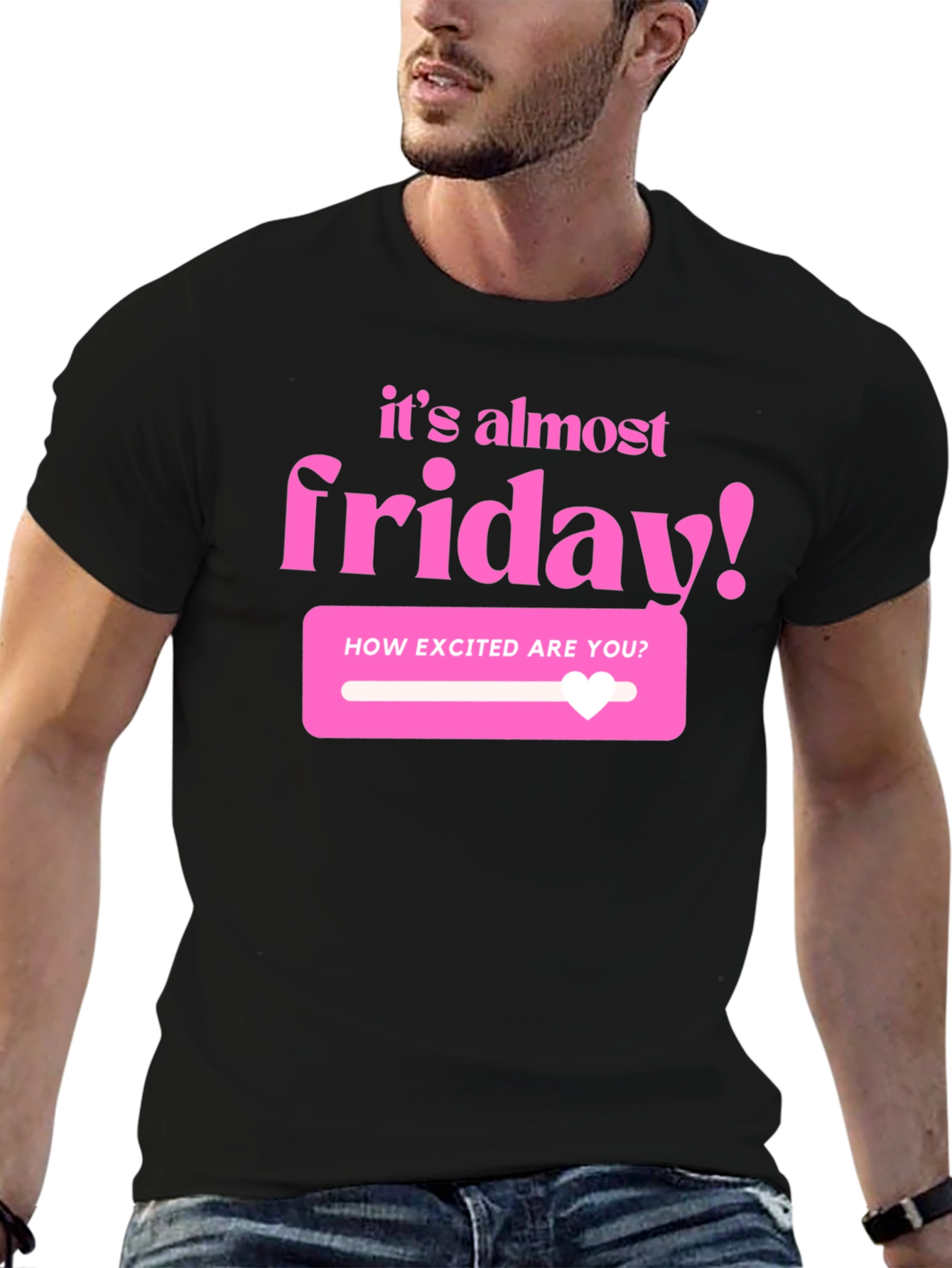 Its Almost Friday T-Shirt - Black