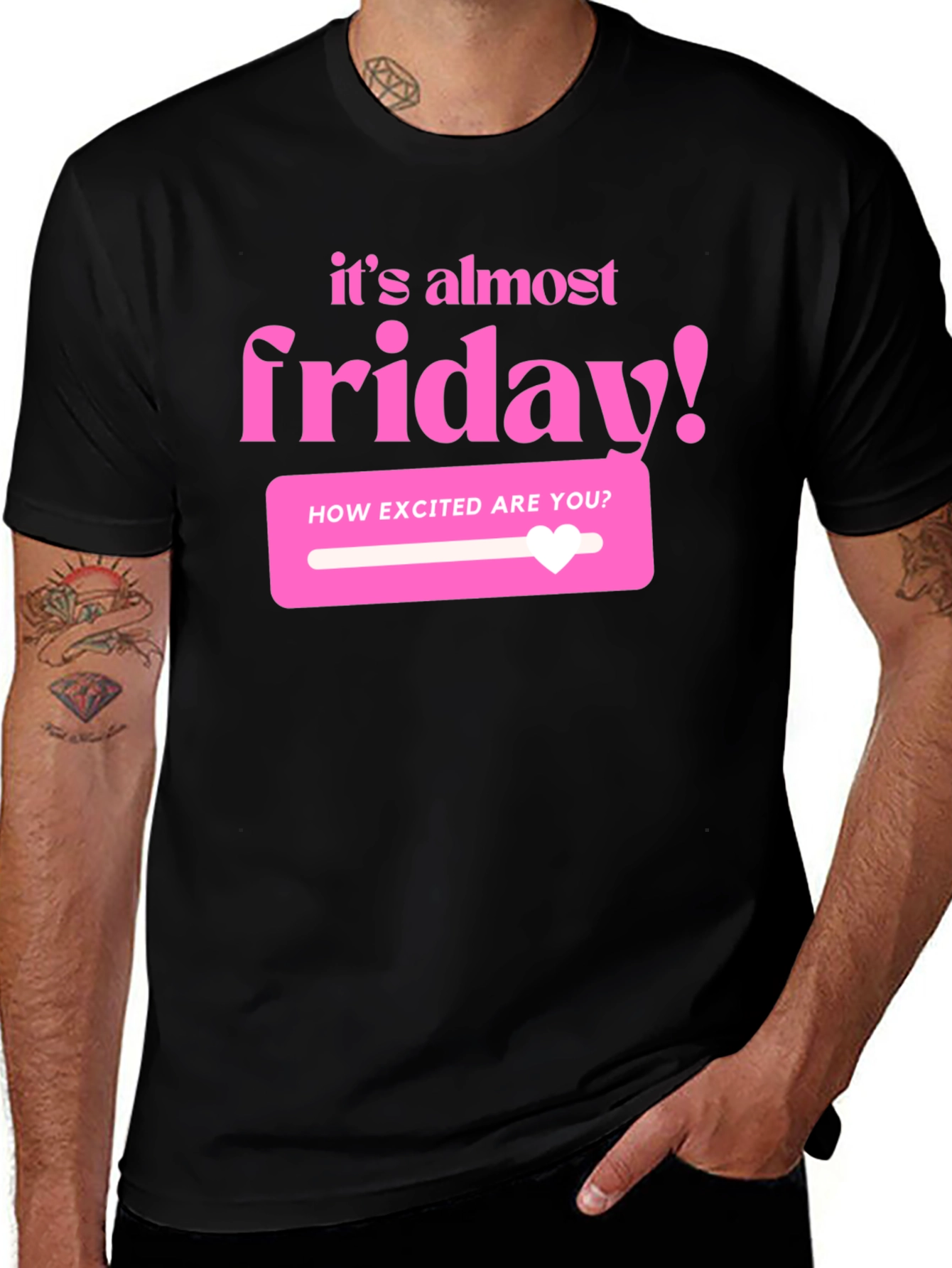 Its Almost Friday T-Shirt - Black