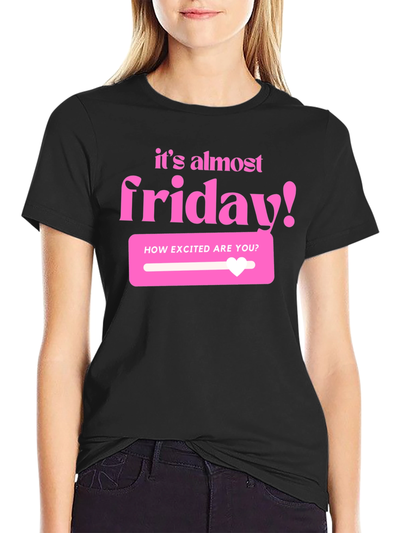 Its Almost Friday T-Shirt - Black