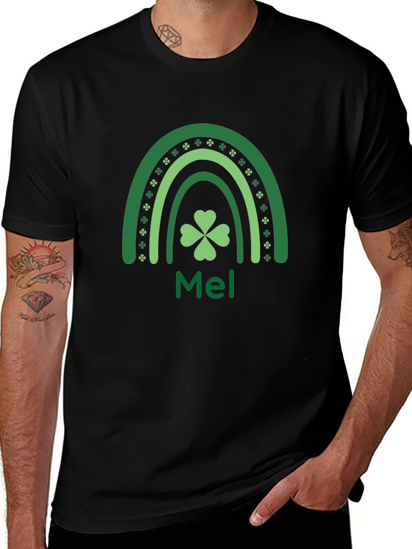 St. Patricks Day Mel Rainbow T-Shirt