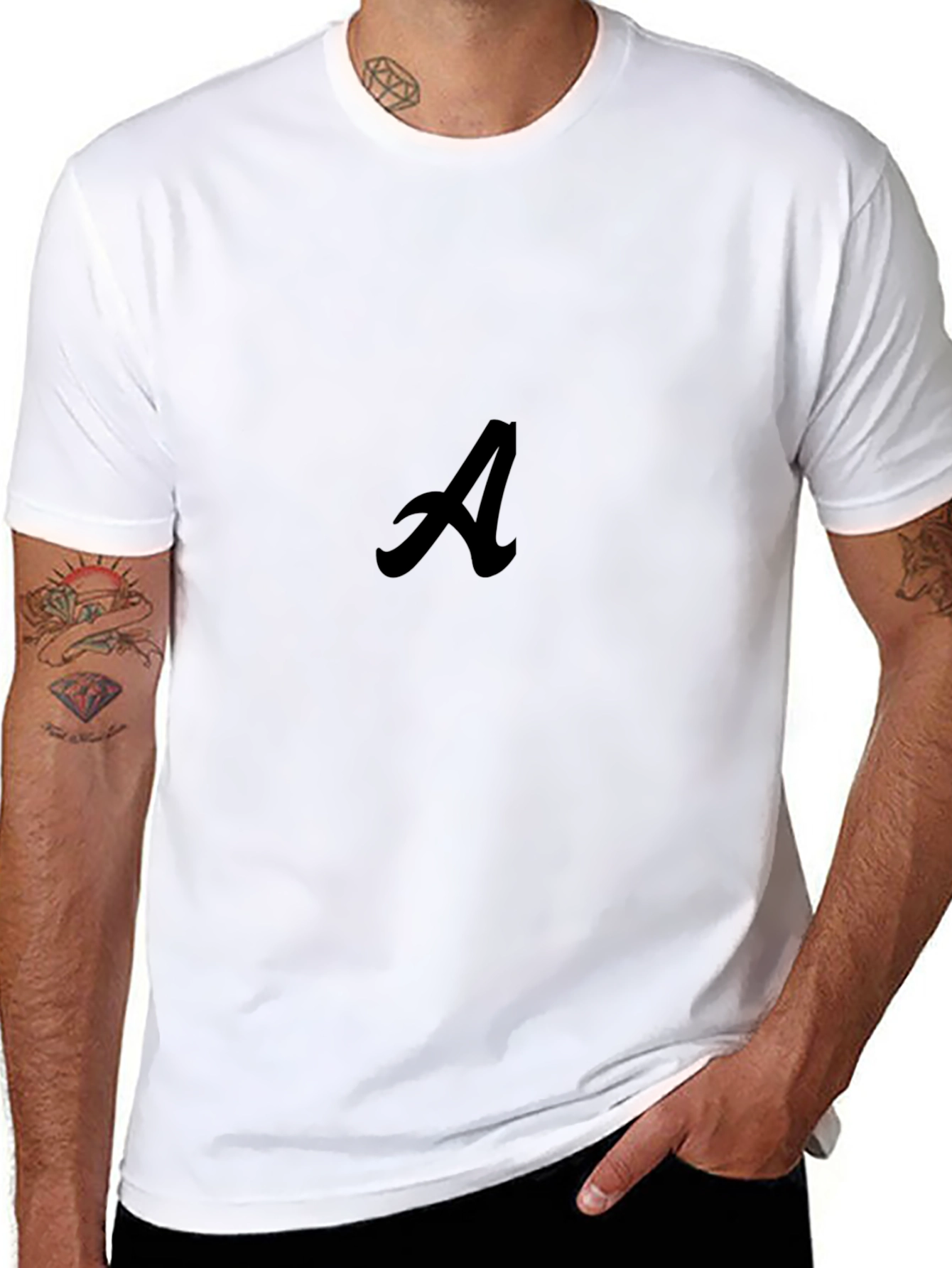 Mens Black Graphic T-Shirt
