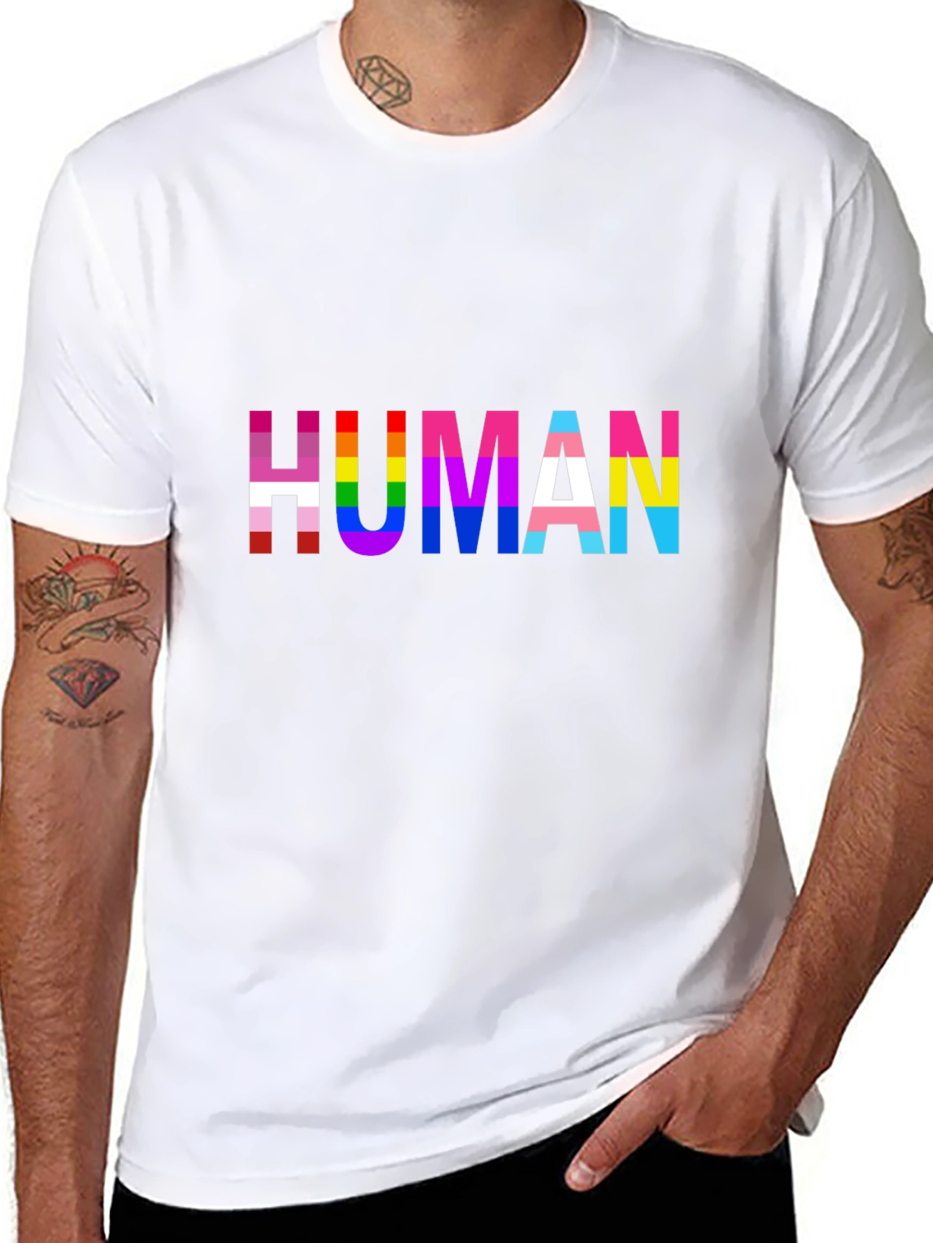 Pride HUMAN T-Shirt - LGBTQ+ Rights Tee