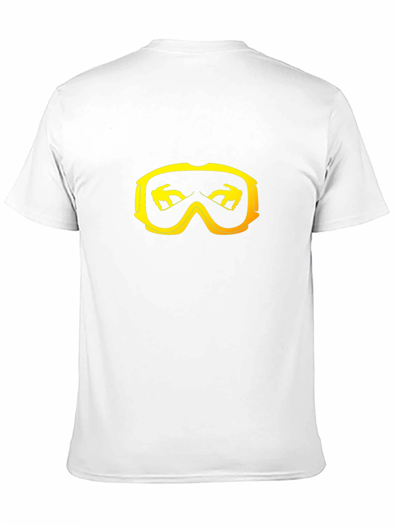 Snowboard Goggles Graphic Tee - Black Cotton T-Shirt