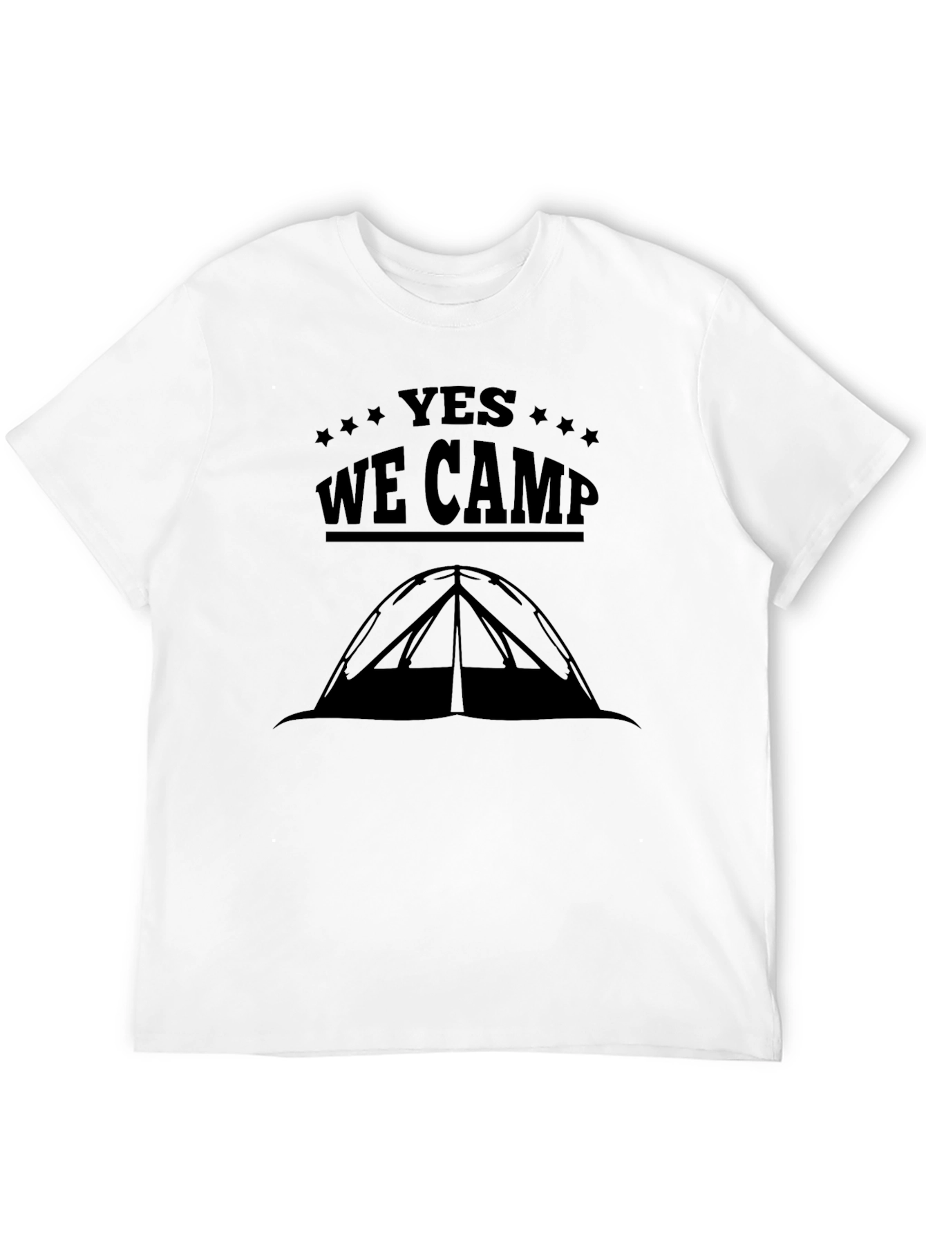 Yes We Camp Black T-Shirt