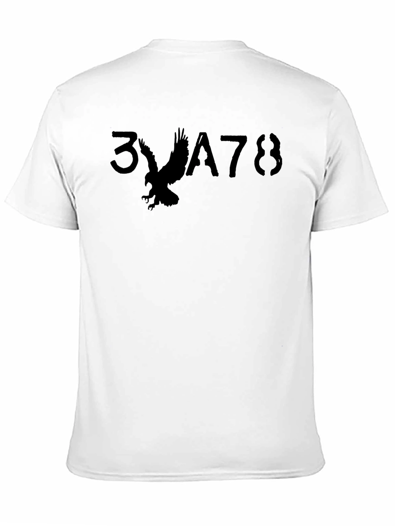 Mens Black Graphic T-Shirt - Eagle Design