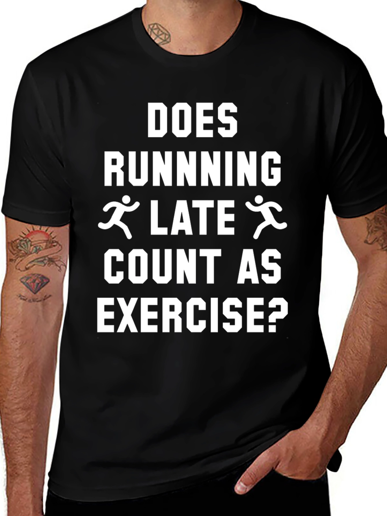 Funny Running Late Exercise T-Shirt