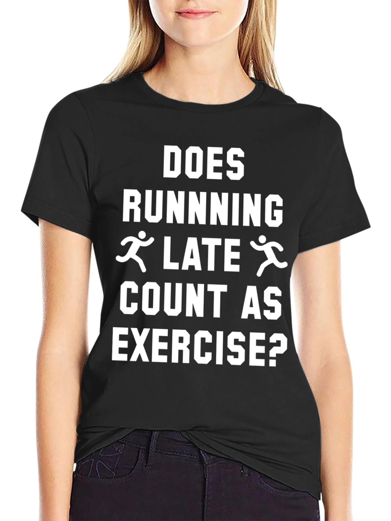 Funny Running Late Exercise T-Shirt