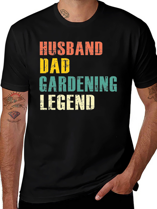 Husband Dad Gardening Legend T-Shirt