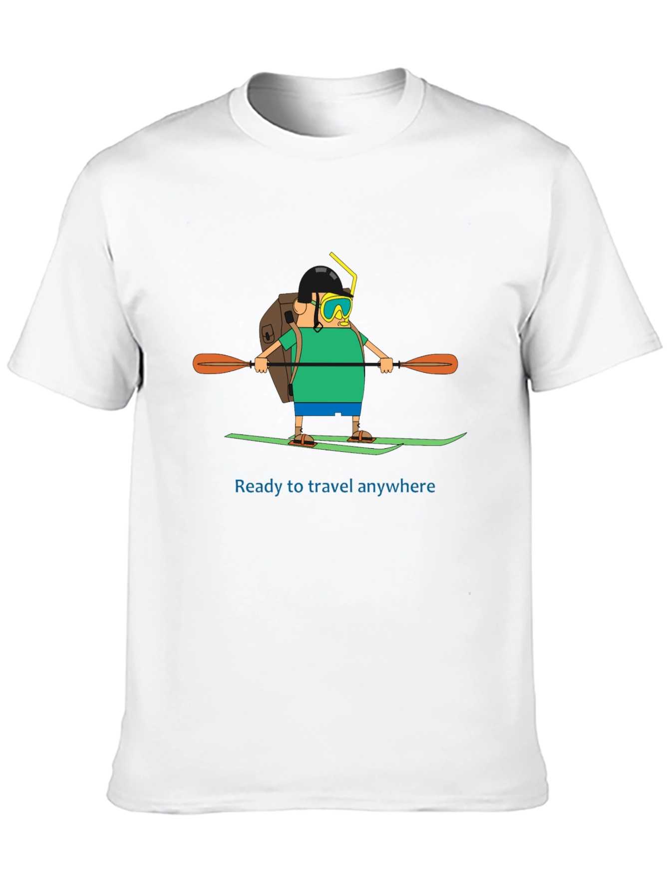 Traveler Cartoon Graphic T-Shirt