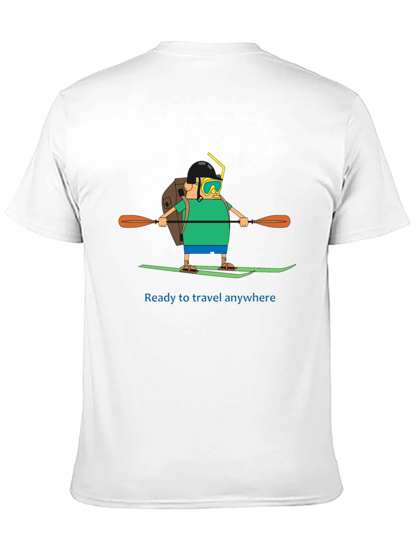 Traveler Cartoon Graphic T-Shirt