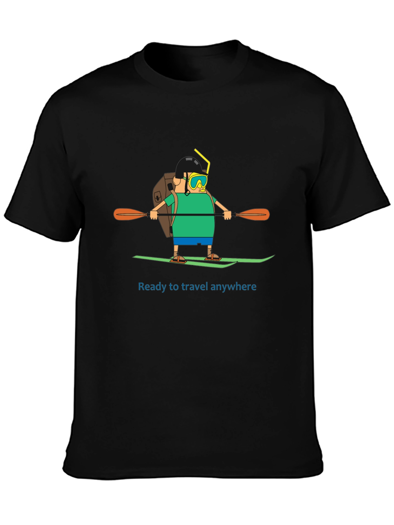 Traveler Cartoon Graphic T-Shirt