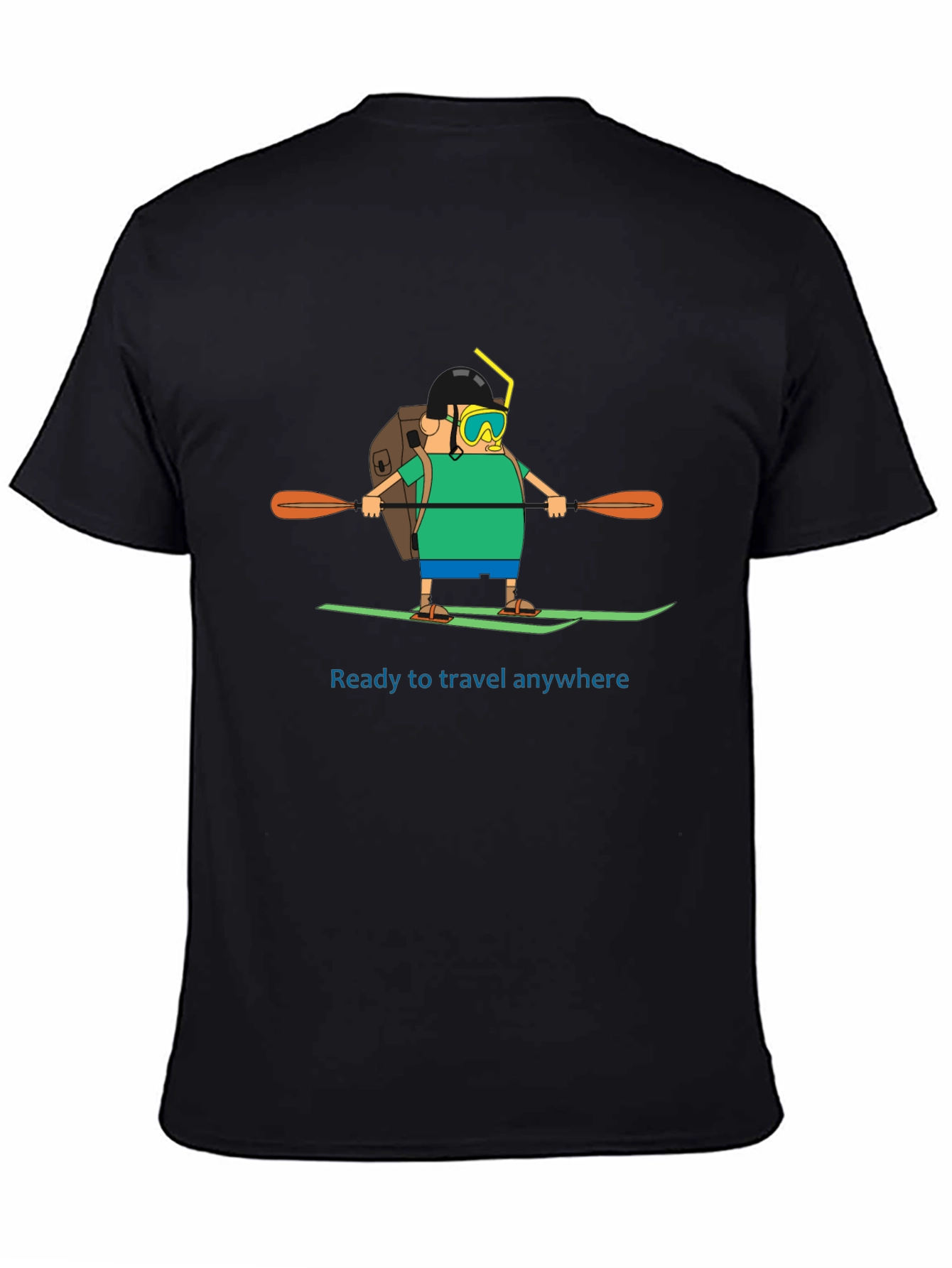 Traveler Cartoon Graphic T-Shirt