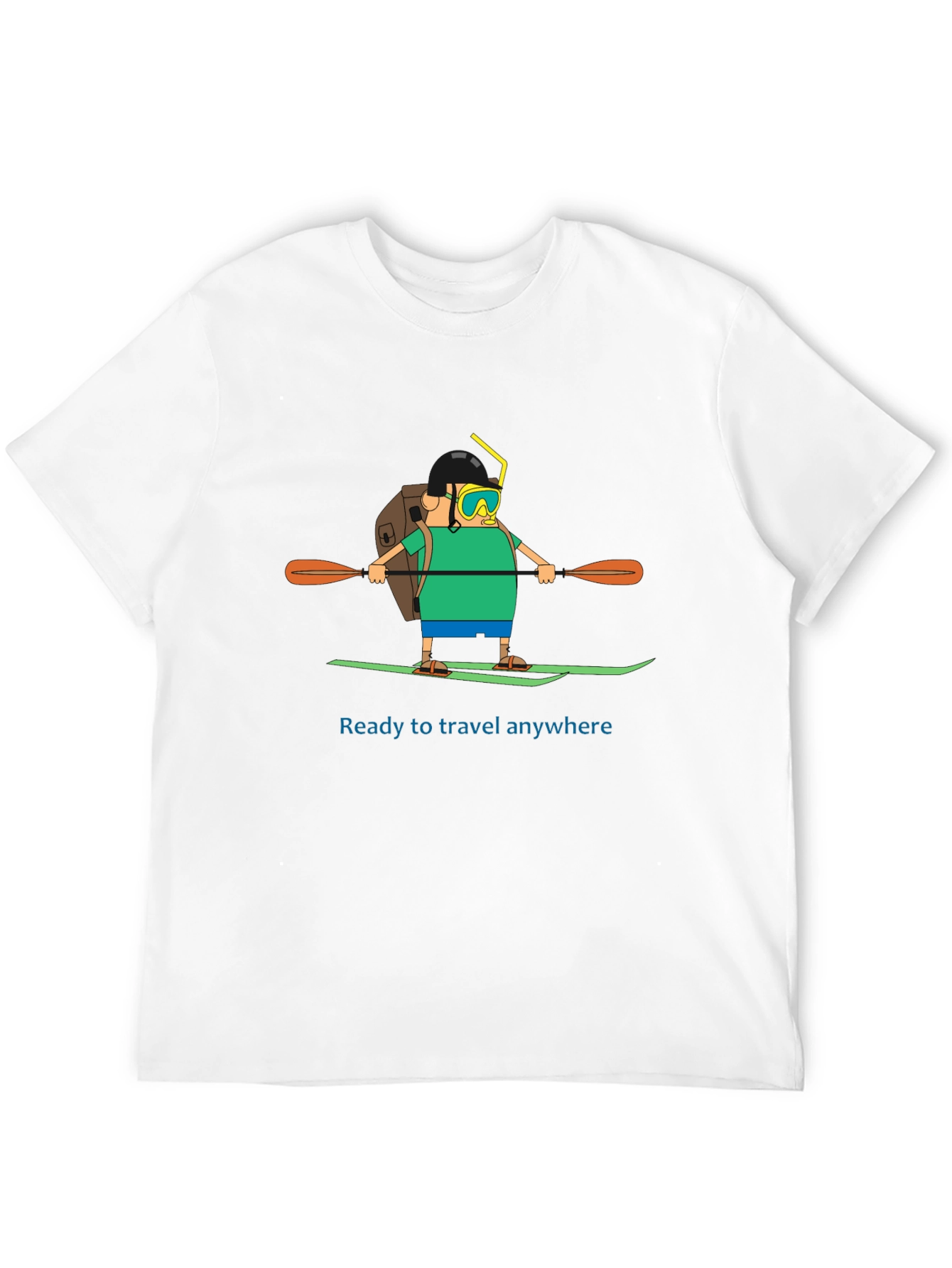 Traveler Cartoon Graphic T-Shirt