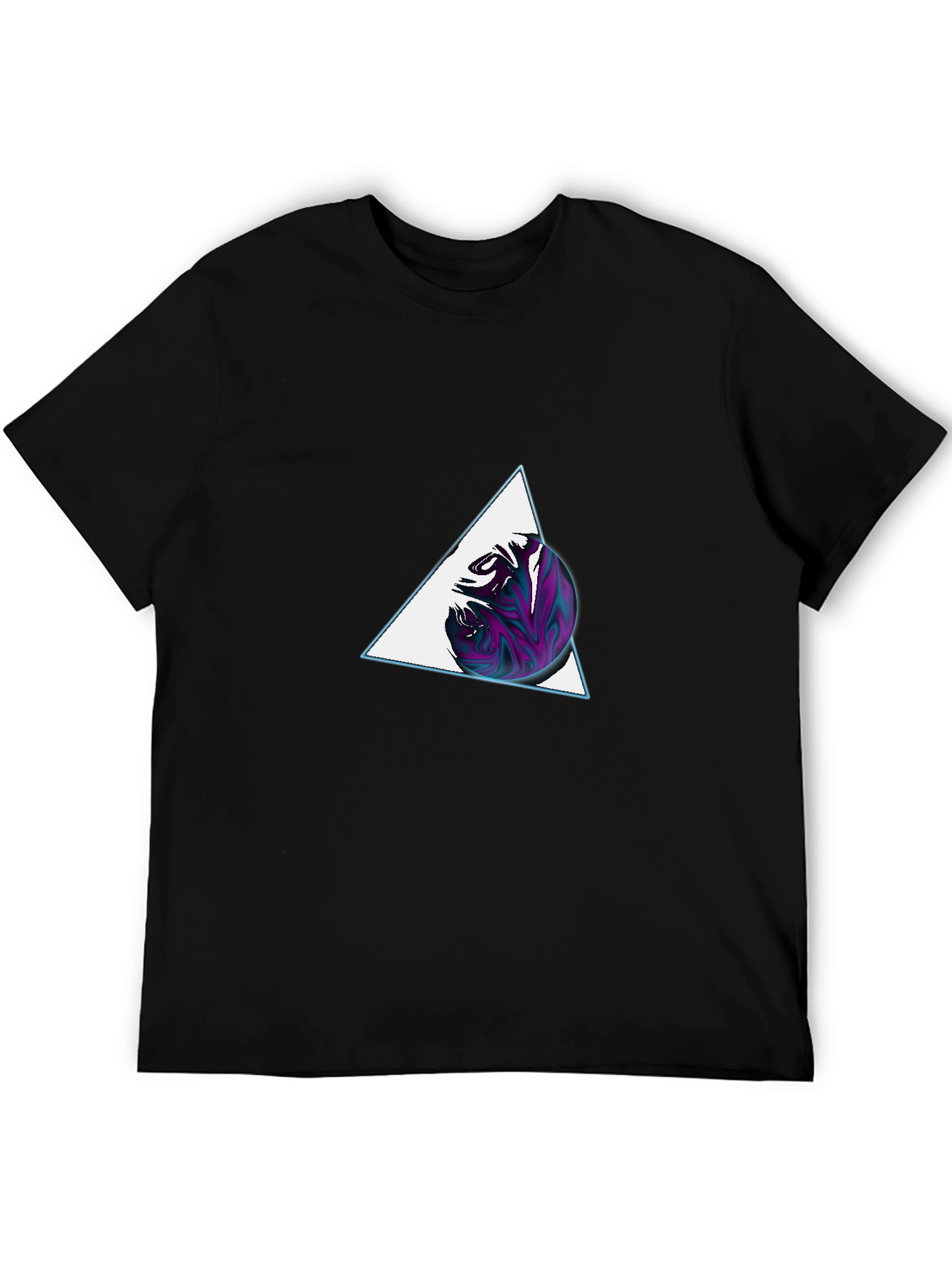 Abstract Triangle Sphere Graphic Tee