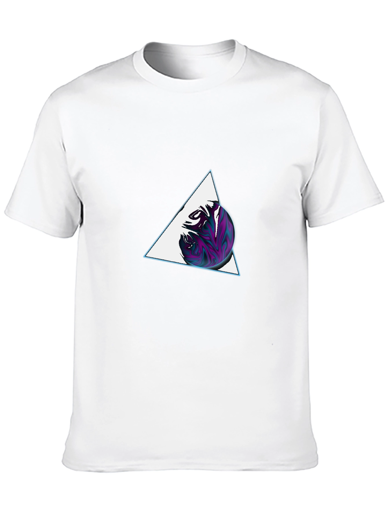 Abstract Triangle Sphere Graphic Tee