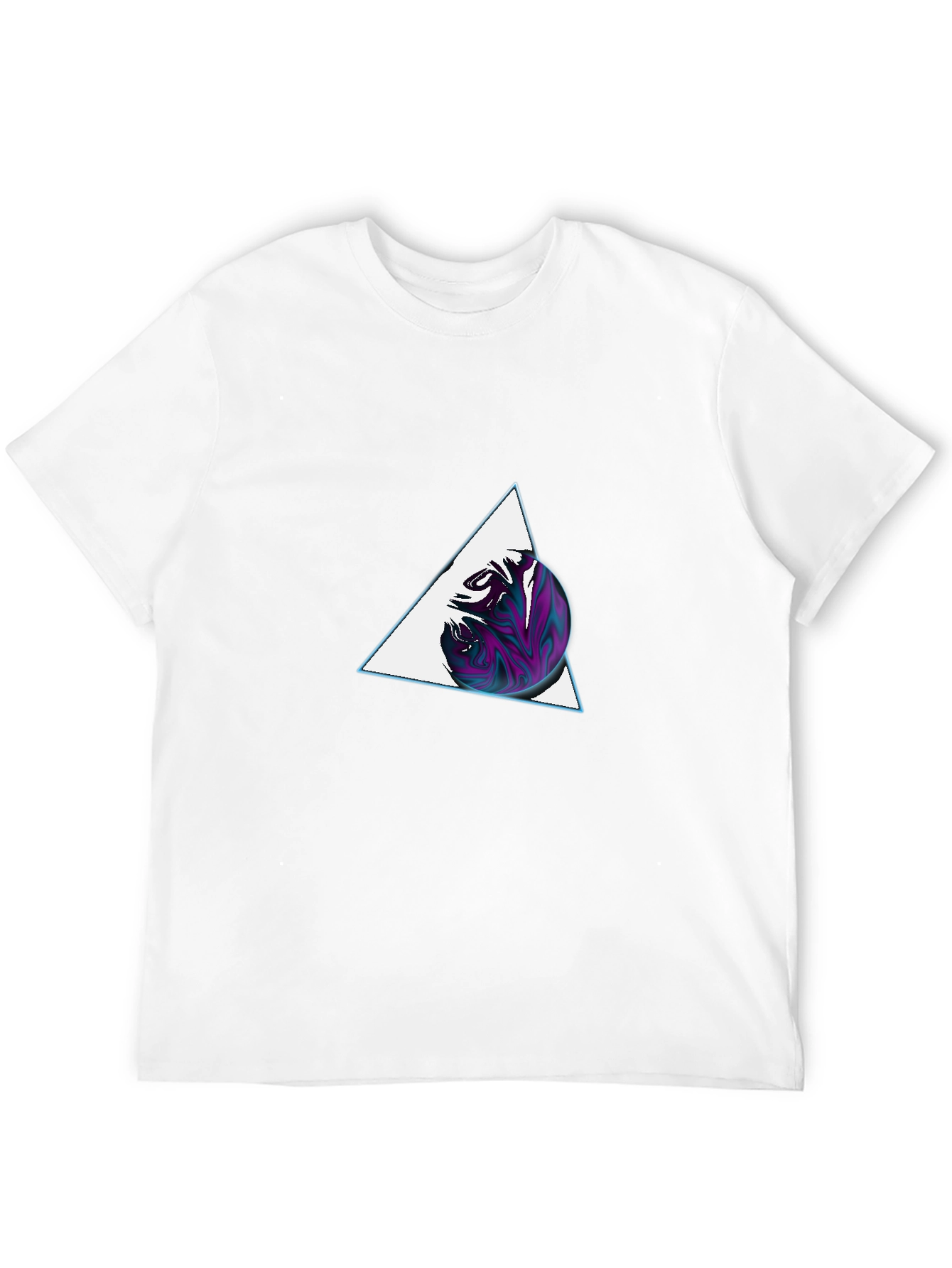 Abstract Triangle Sphere Graphic Tee
