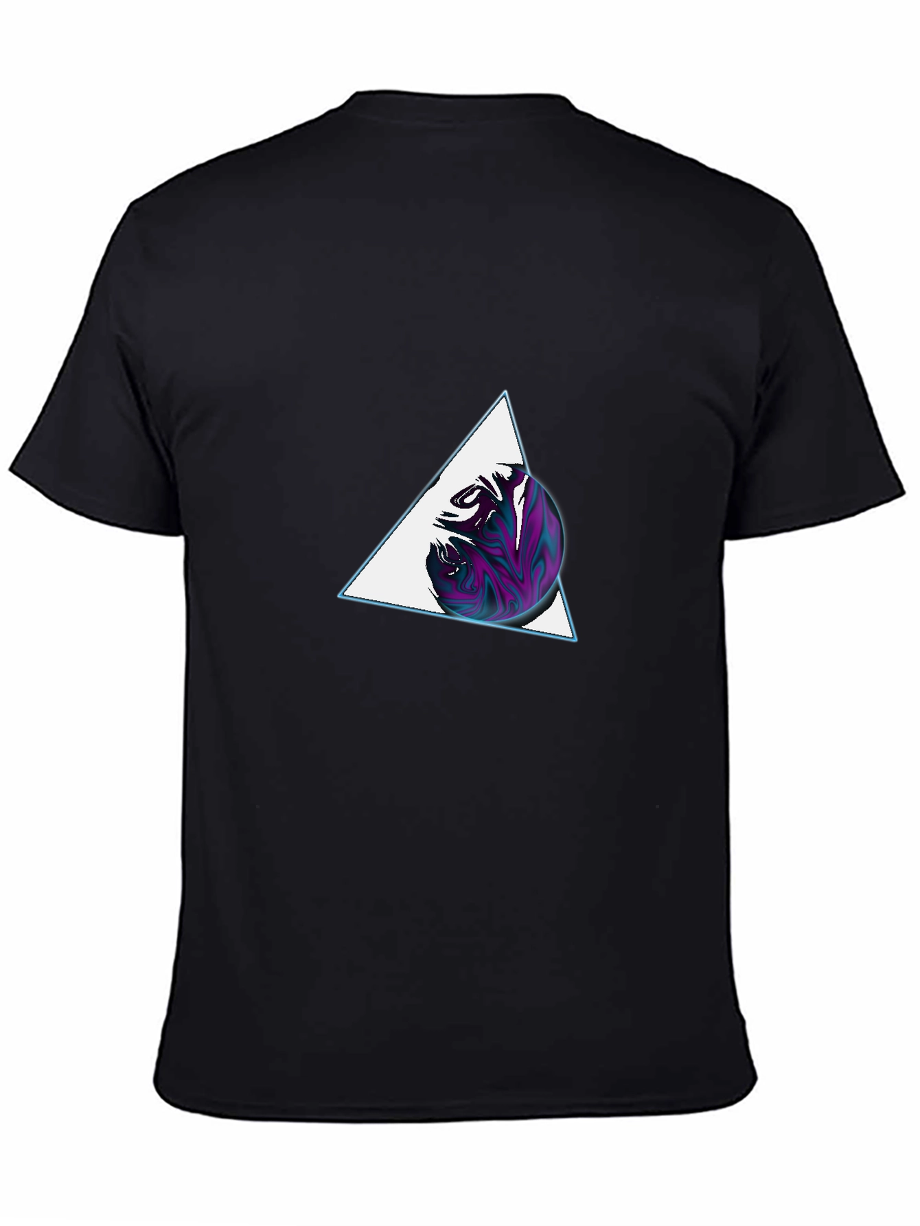 Abstract Triangle Sphere Graphic Tee