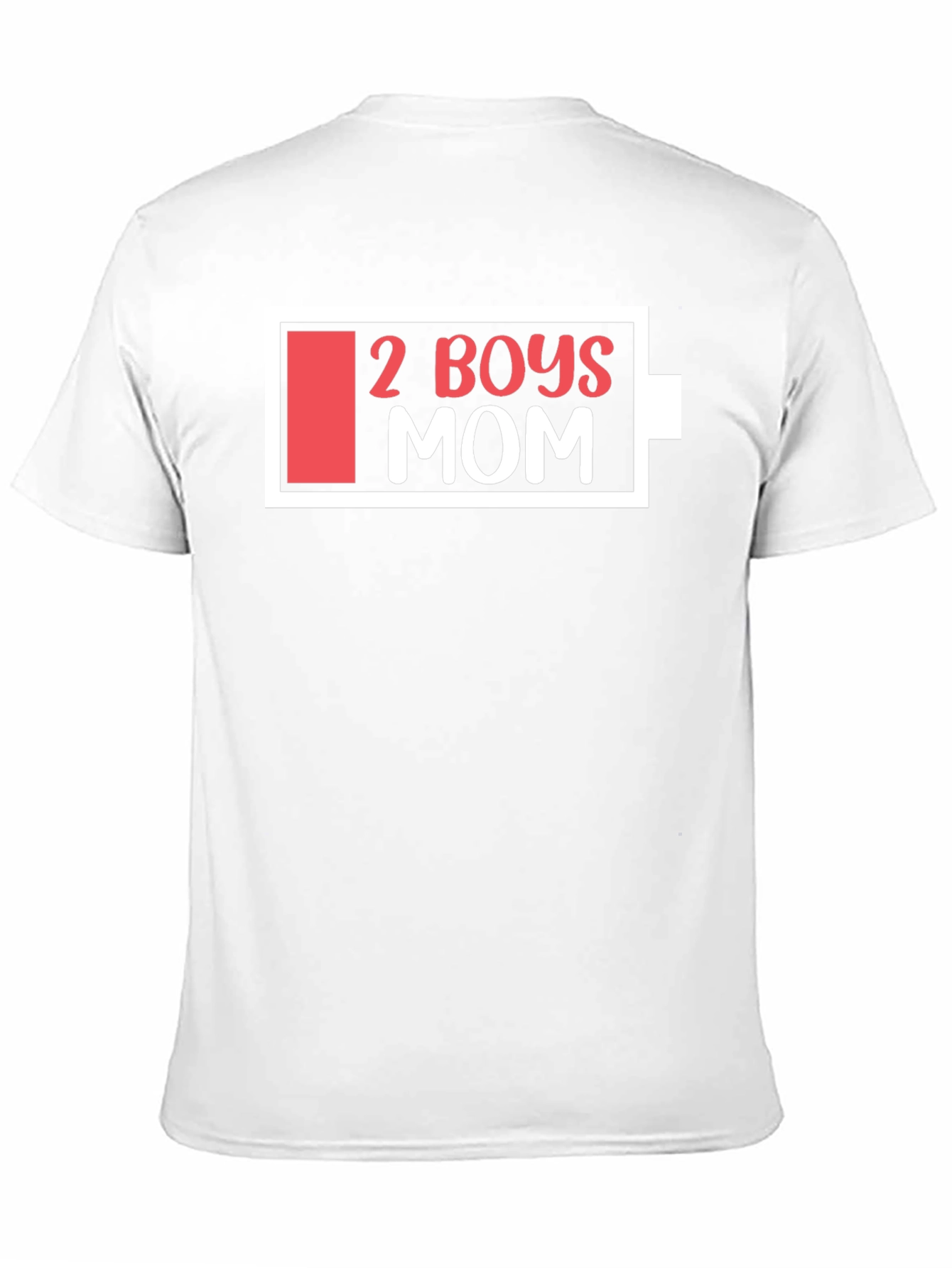 2 Boys Mom Battery Graphic T-Shirt - Black