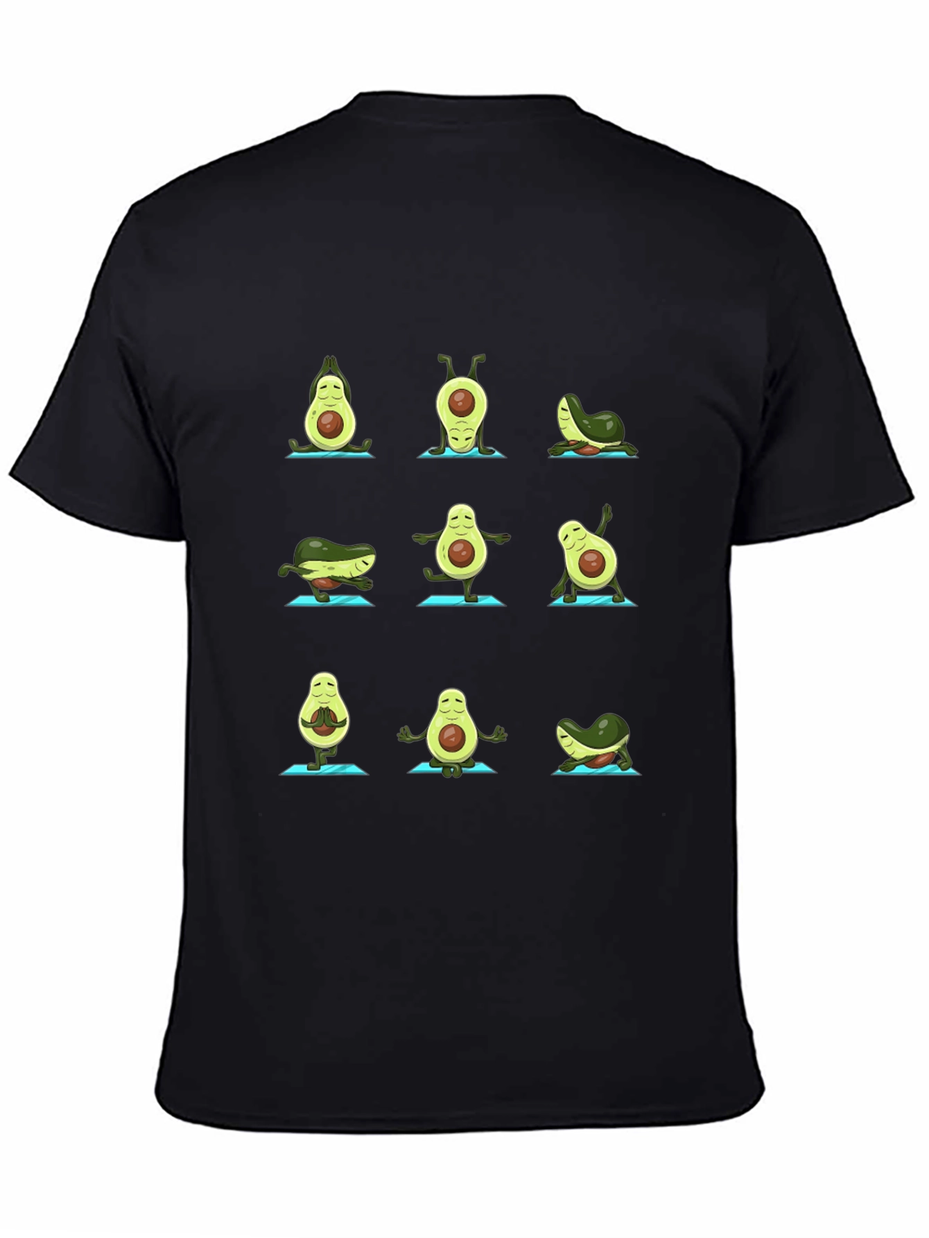 Yoga Avocado Black T-Shirt