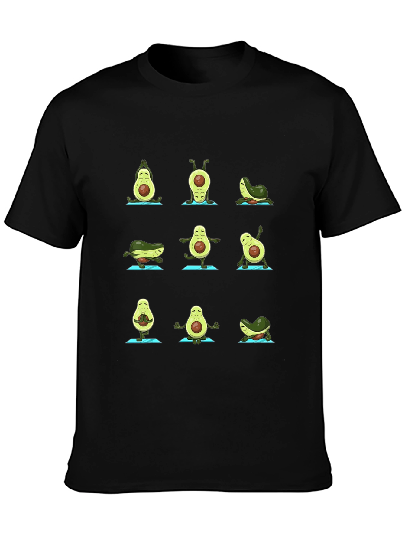 Yoga Avocado Black T-Shirt