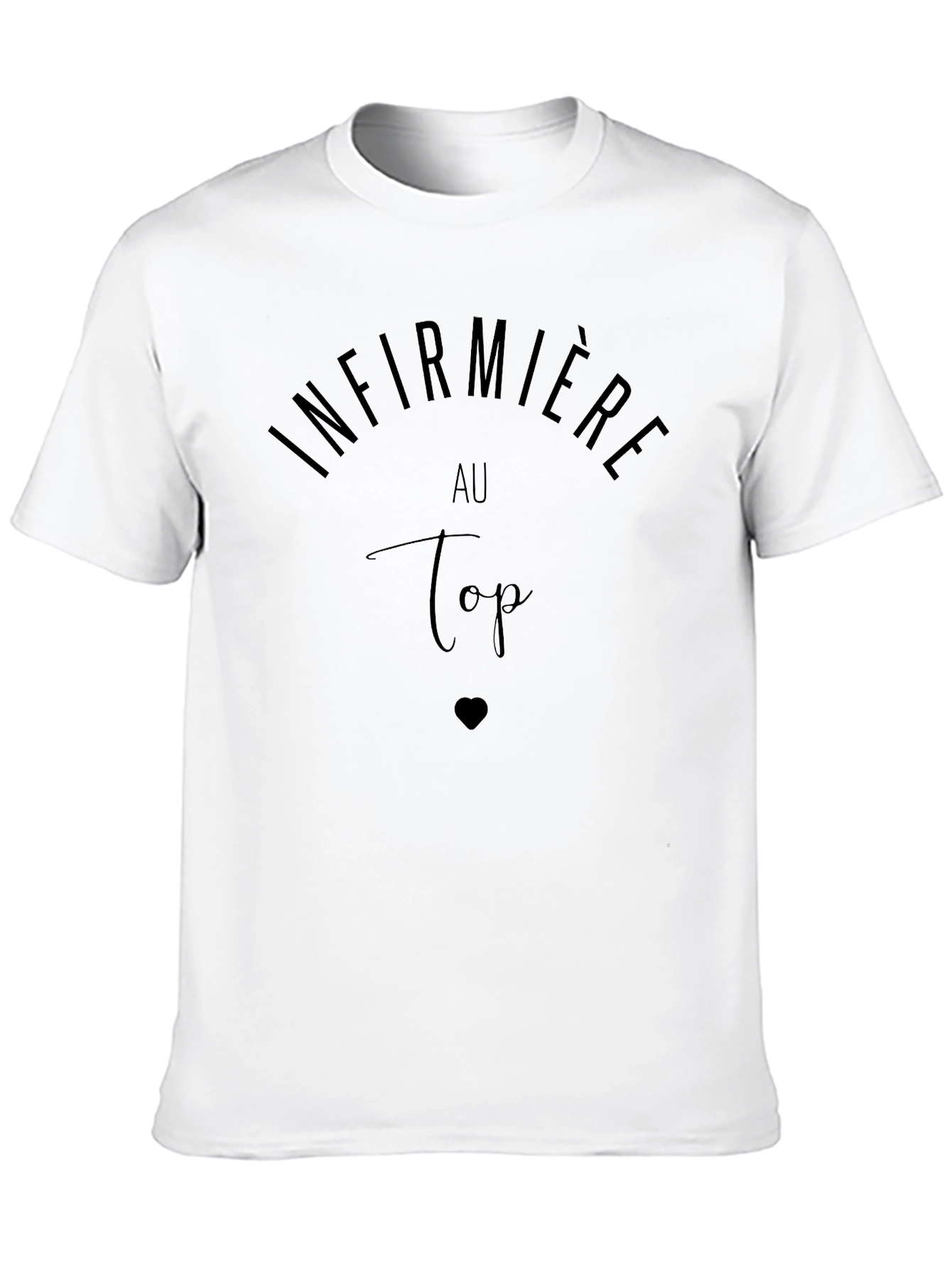 Infirmiere Au Top Black Tee