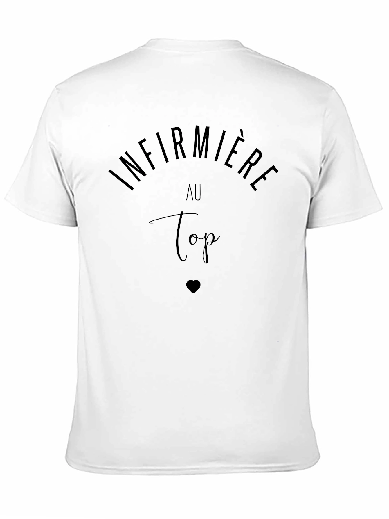 Infirmiere Au Top Black Tee