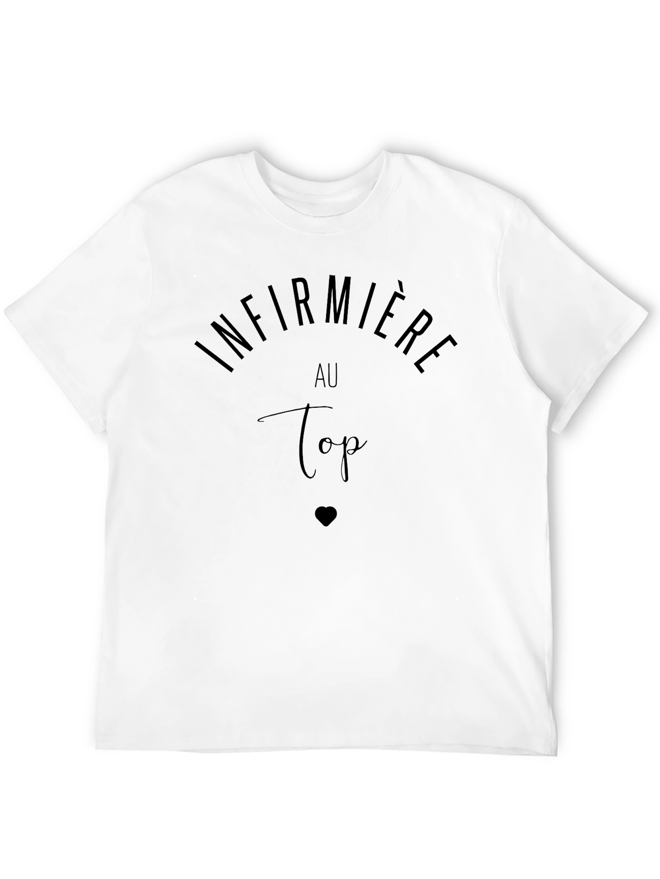 Infirmiere Au Top Black Tee