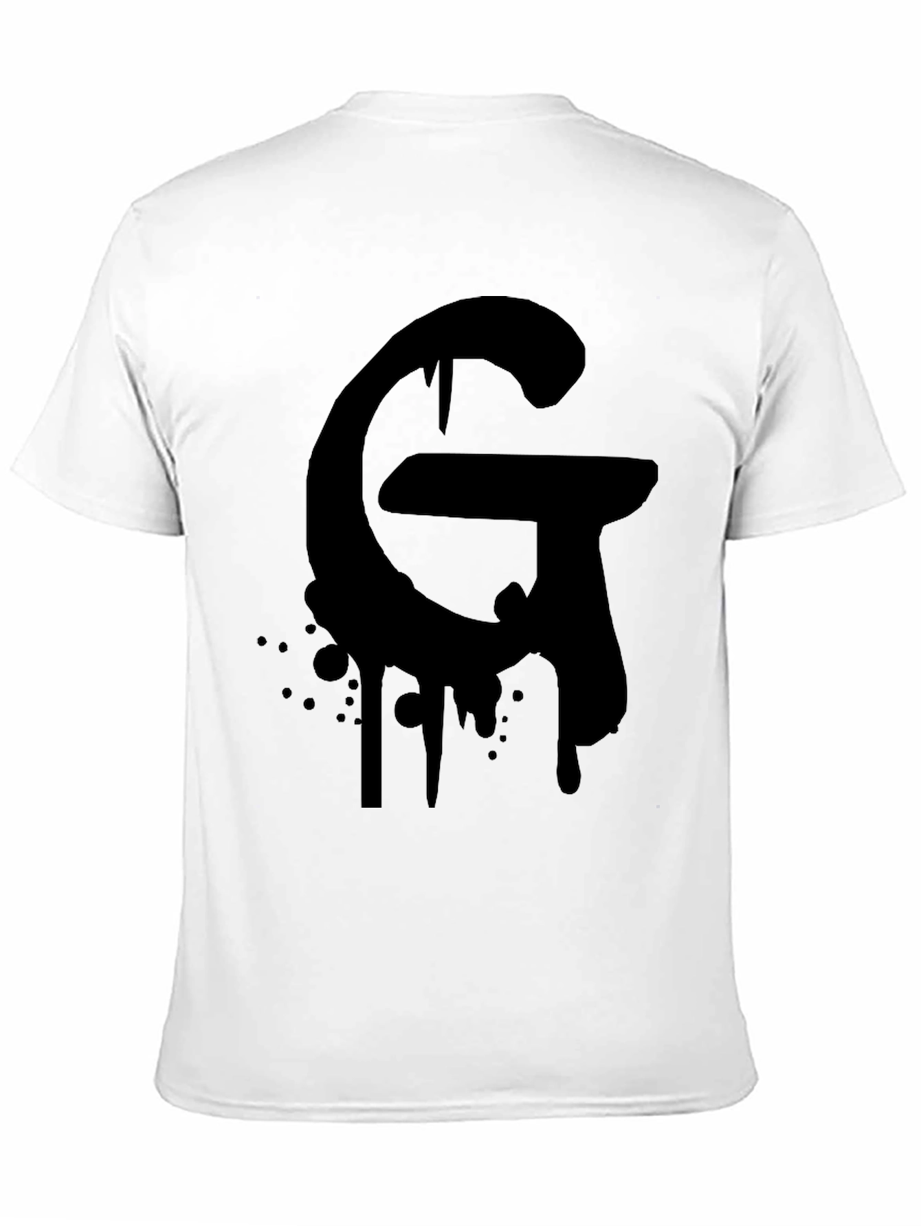Mens Black Graphic G T-Shirt