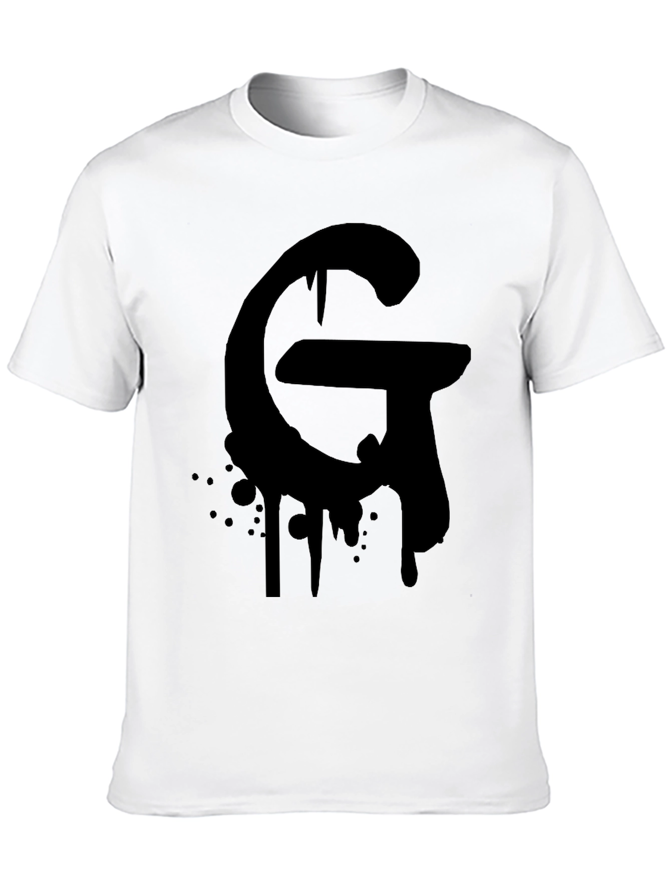Mens Black Graphic G T-Shirt