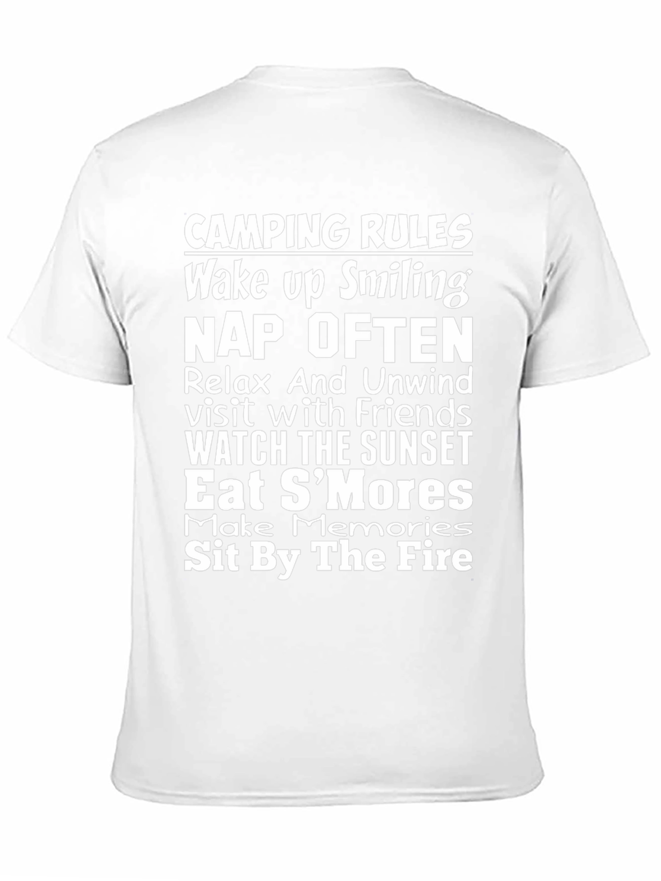 Camping Rules Graphic T-Shirt