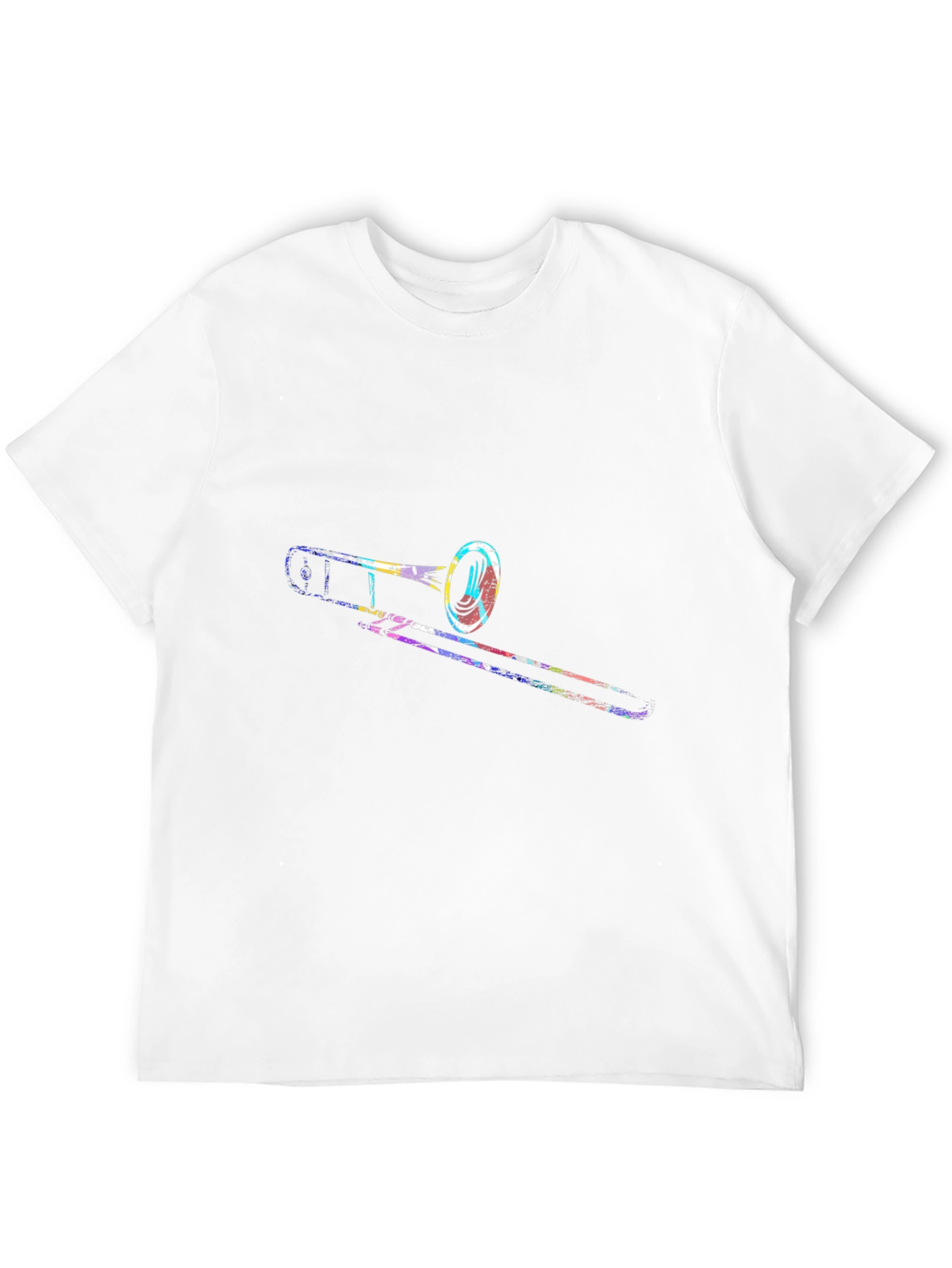 Trombone Graphic Print Black T-Shirt