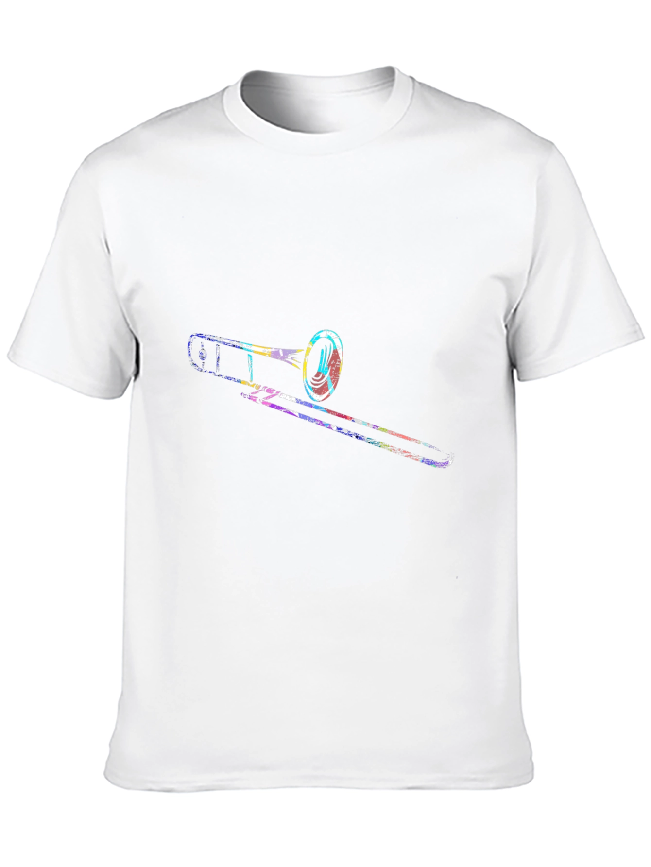 Trombone Graphic Print Black T-Shirt
