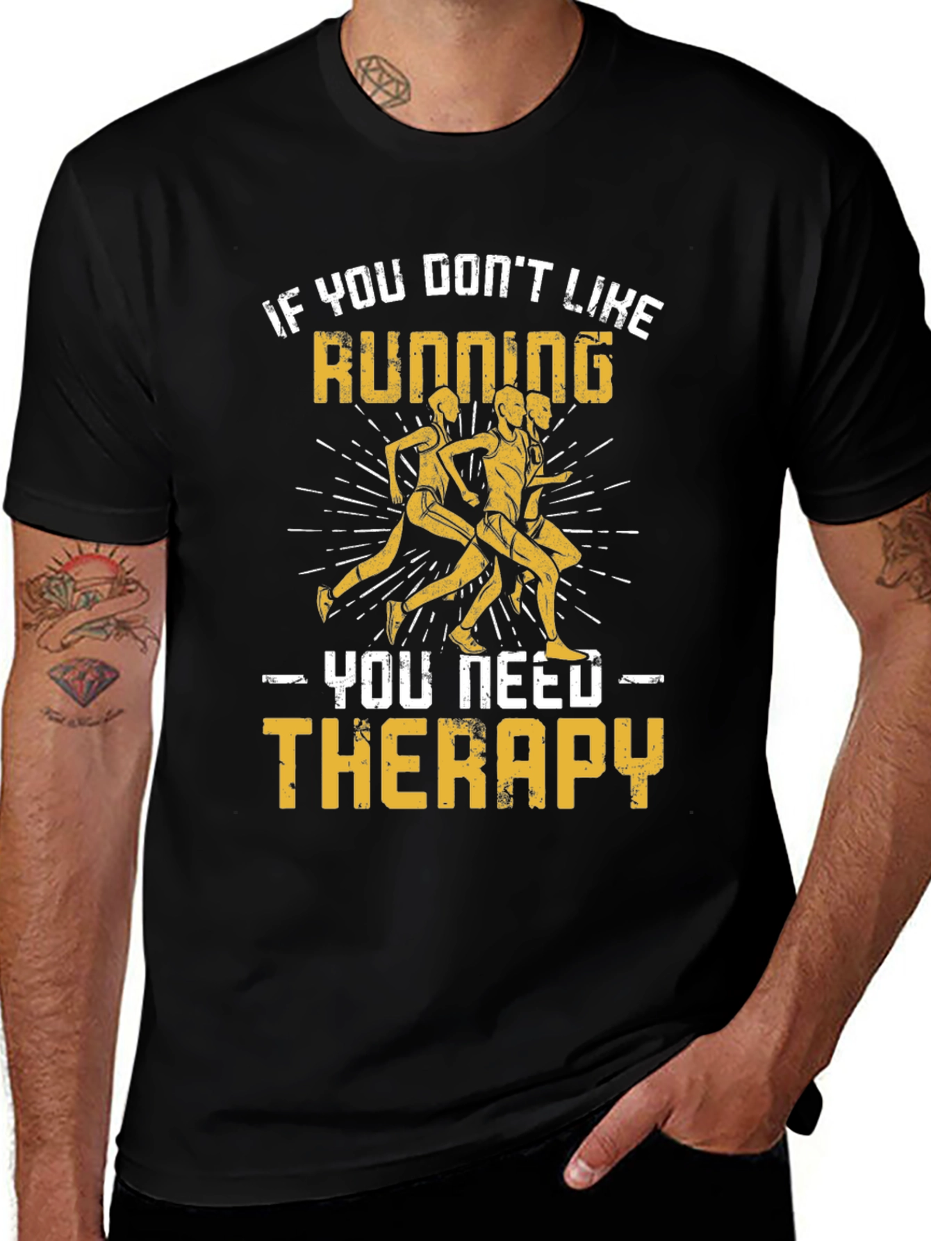 Running Therapy T-Shirt - Funny Gift for Runners
