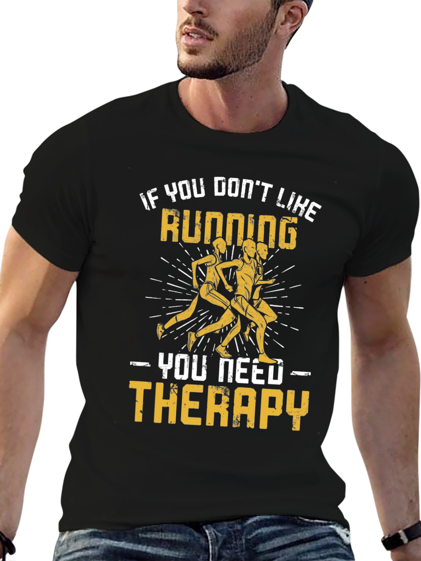 Running Therapy T-Shirt - Funny Gift for Runners