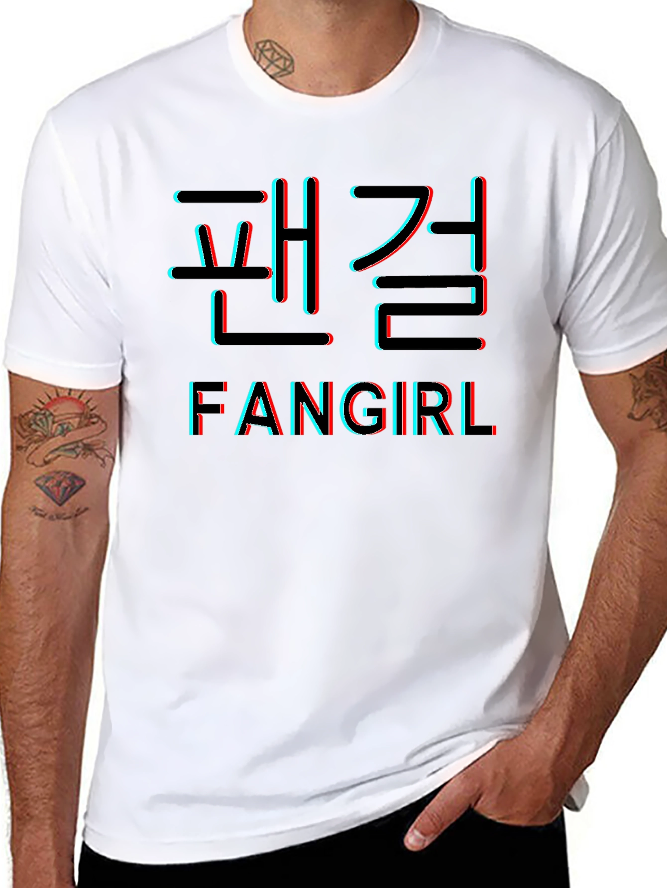 Fangirl Black Graphic T-Shirt