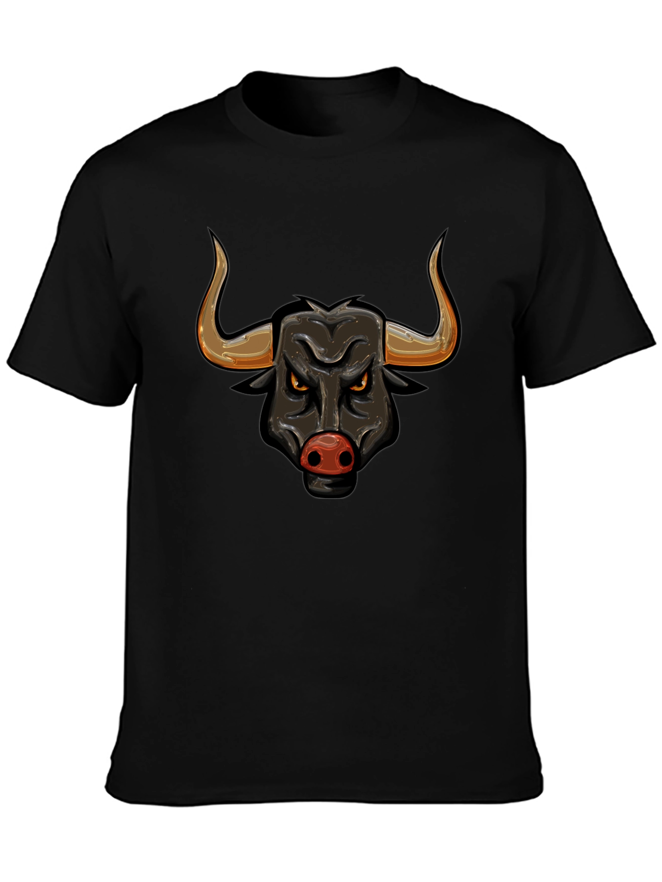 Black Bull Graphic Tee - Bold Design