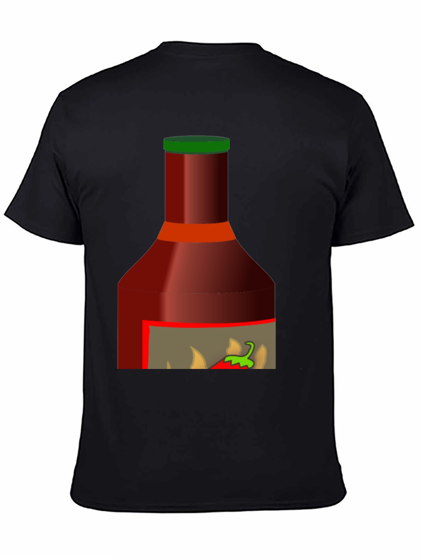 Spicy Sauce Graphic Tee - Black T-Shirt