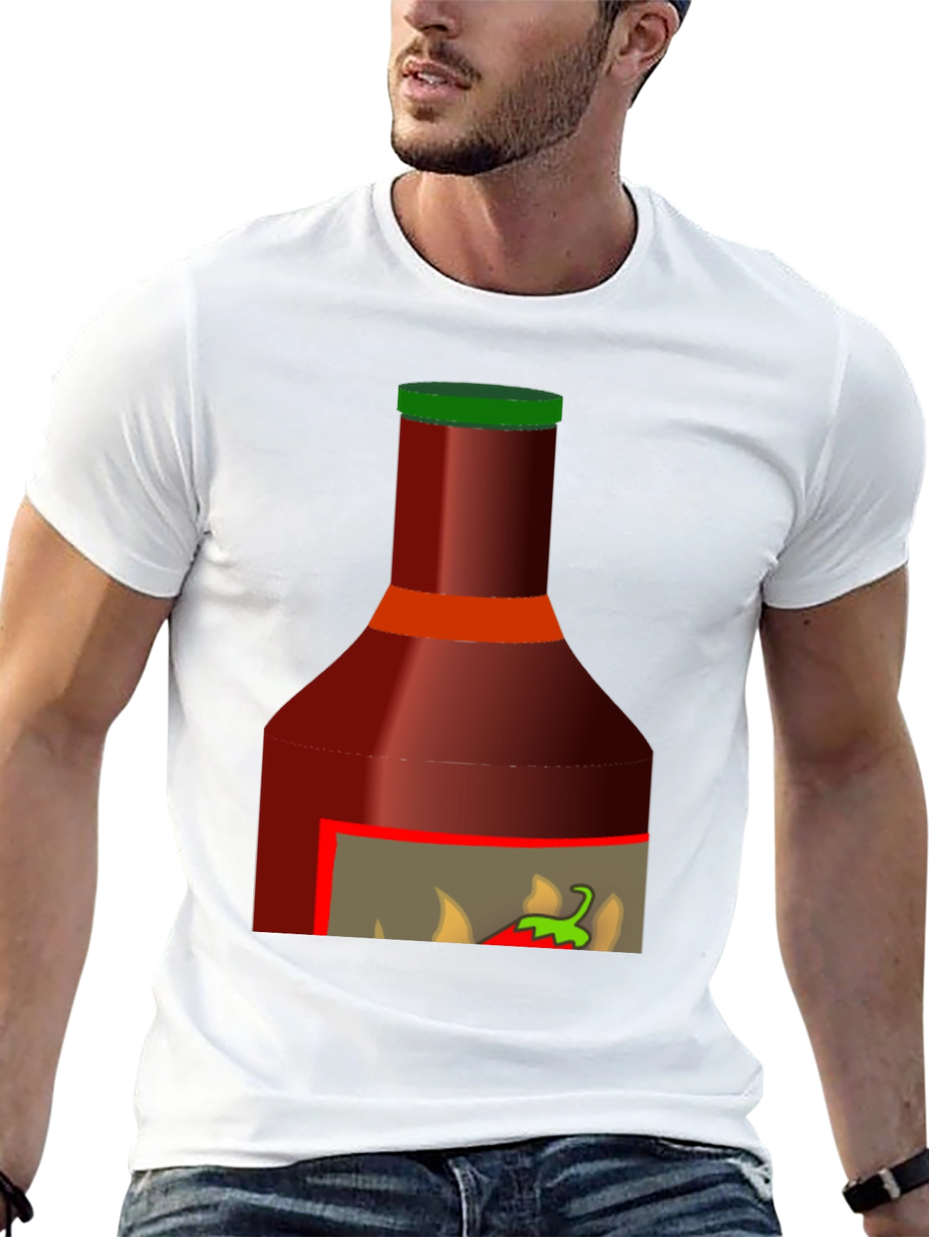 Spicy Sauce Graphic Tee - Black T-Shirt