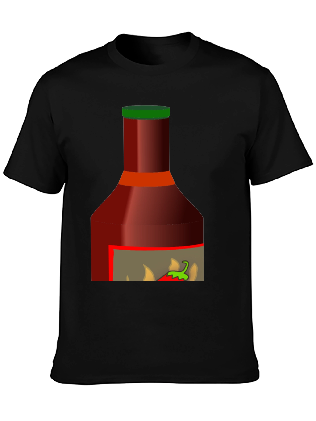 Spicy Sauce Graphic Tee - Black T-Shirt